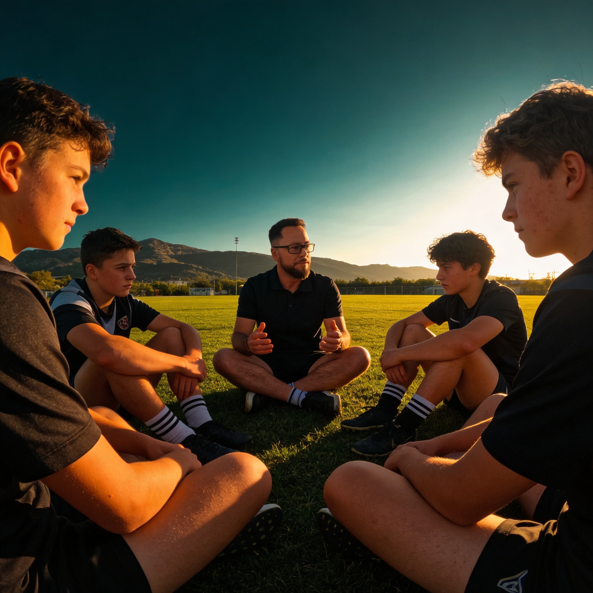 Préparateur mental Michaël Maurel en séance avec de jeunes sportifs, Var PACA