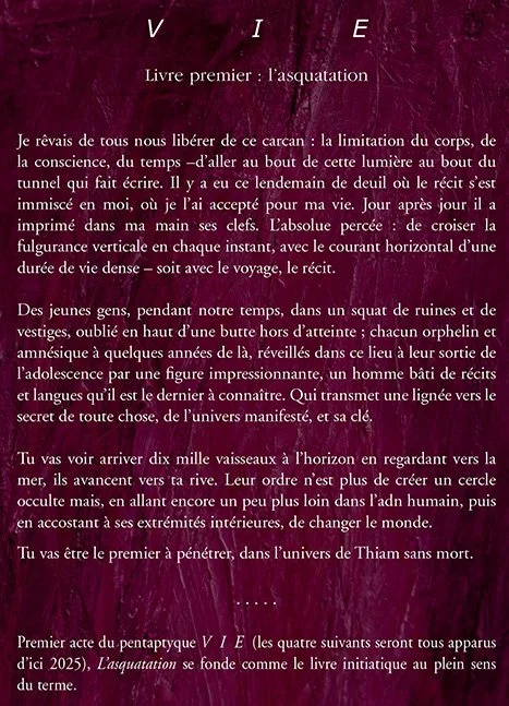 VIE-Livre 1-L’asquatation-François-Richard-dos