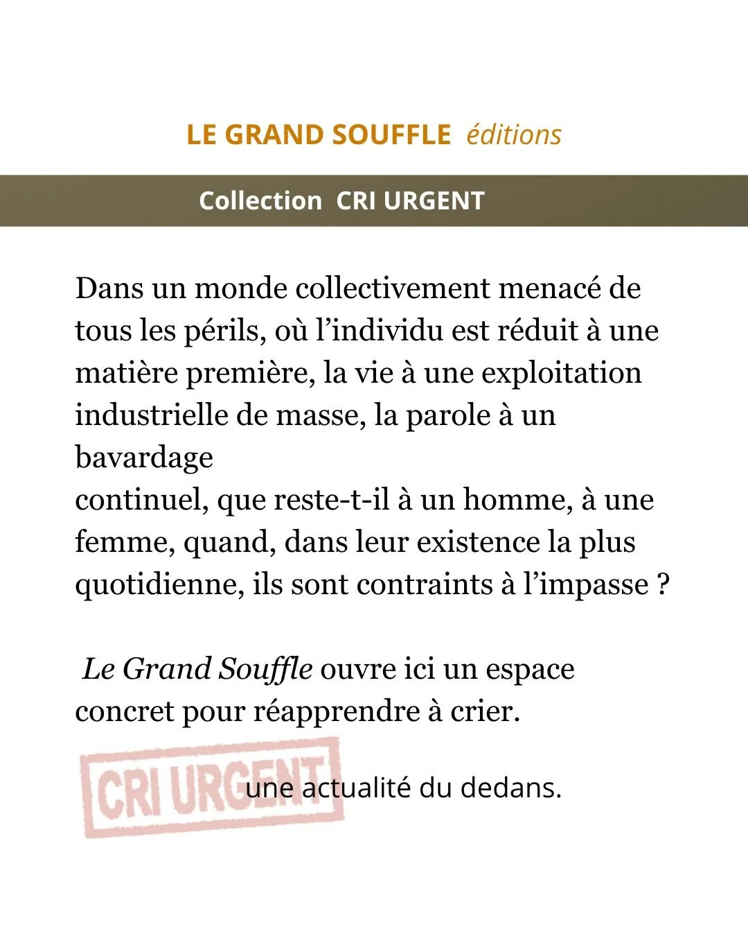 Collection-cri-urgent-présentation