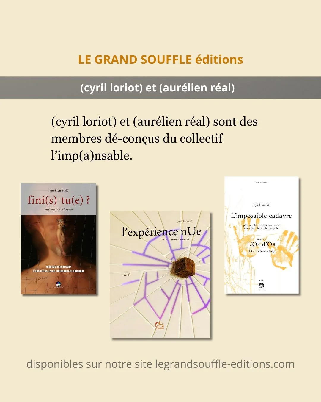 Finis-tue-L'expérience-nue-L'impossible-cadavre-L'Os-d'Ôr-cyril-loriot-aurélien-réal-livres-couvertures