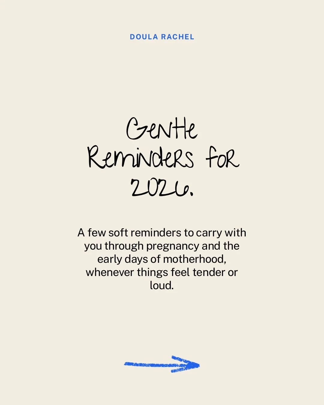 Five gentle reminders for 2026, whether you are expecting or just gave birth ✨