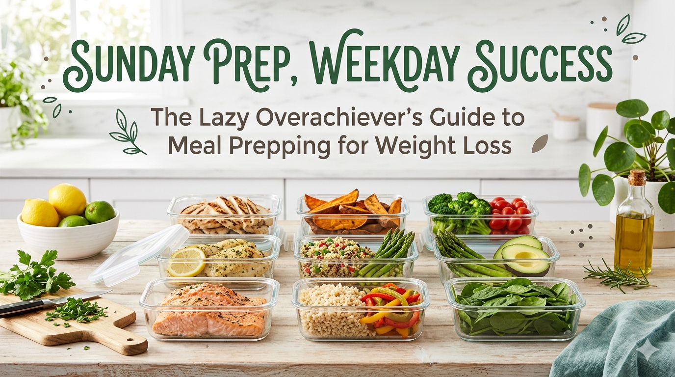 Sunday Prep, Weekday Success: The Lazy Overachiever’s Guide to Meal Prepping for Weight Loss