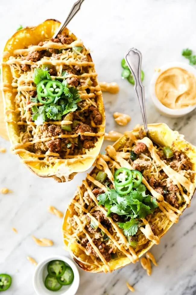 Taco Stuffed Spaghetti Squash