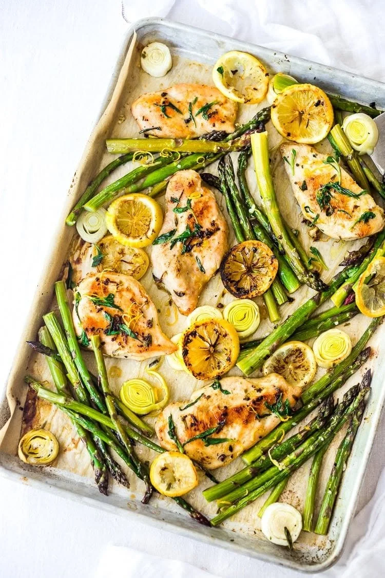 Tarragon Chicken with Asparagus