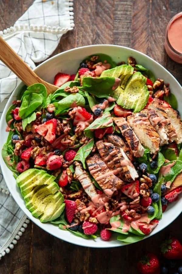 Triple Berry Grilled Salad
