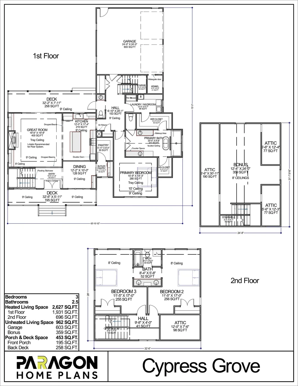 Cypress Grove — Paragon Home Plans