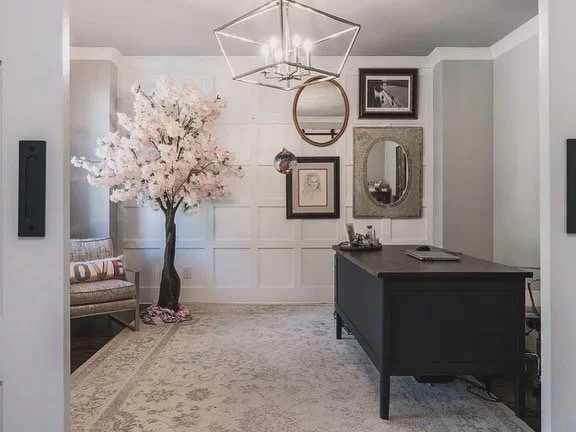 Dreamy Bespoke home office interior decorated by FUNCY DECOR.