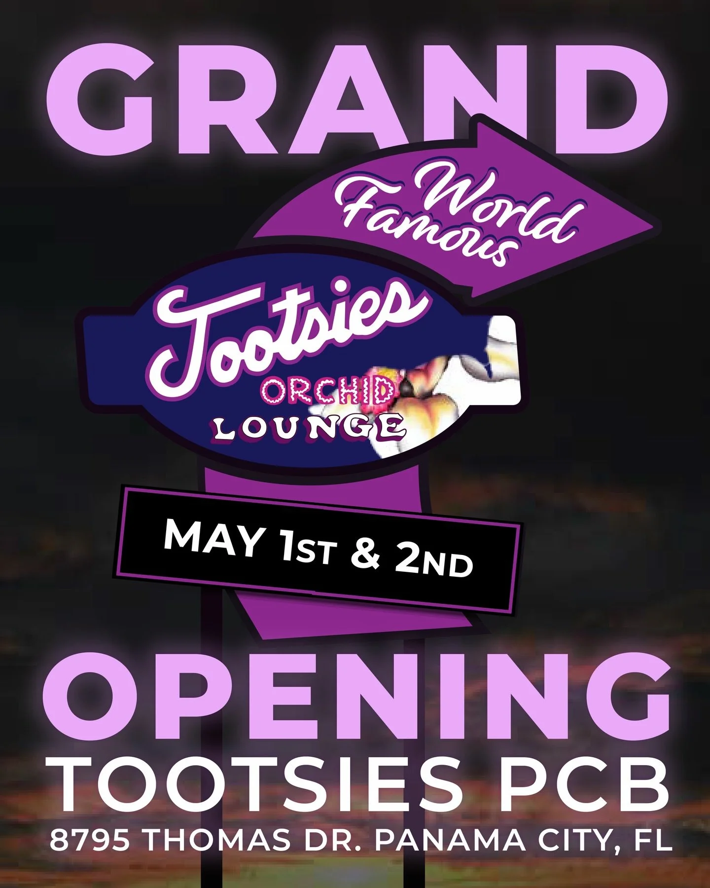Nashville&rsquo;s World Famous Tootsies is heading to the beach. 🤠
(SWIPE) @tootsiespcb @tootsies_orchid_lounge @tootsiesvip 

✨Join us May 1st &amp; 2nd as we open the doors to Tootsies PCB!! Two nights of live music, and a weekend that sets the to