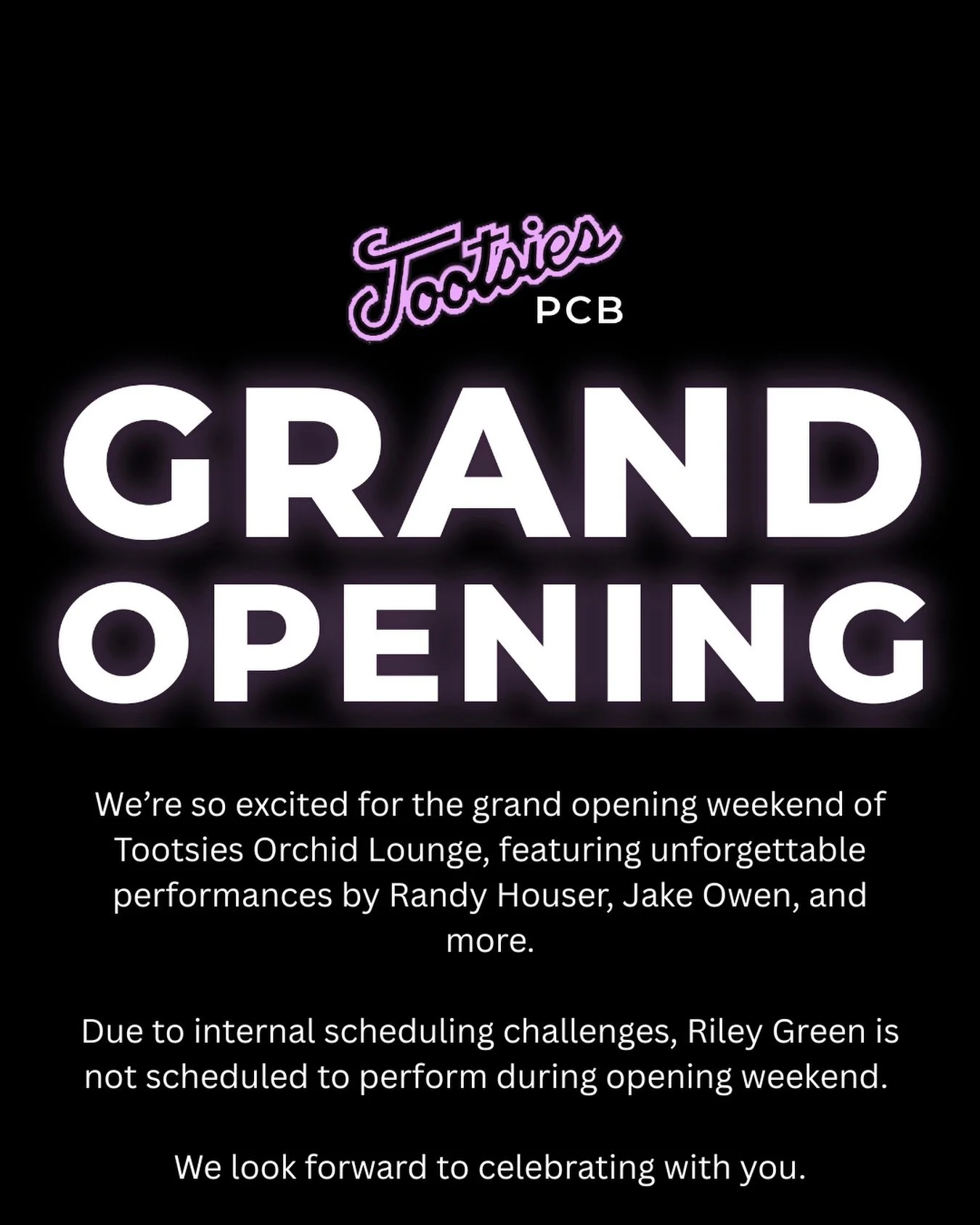 Lineup is locked. Weekend is set. 🔥
See you at Tootsies PCB. May 1st &amp; 2nd!

⚠️Please note: details are still being finalized and will be announced as they are confirmed. We are working to expand VIP areas and will share updates soon. This is a 