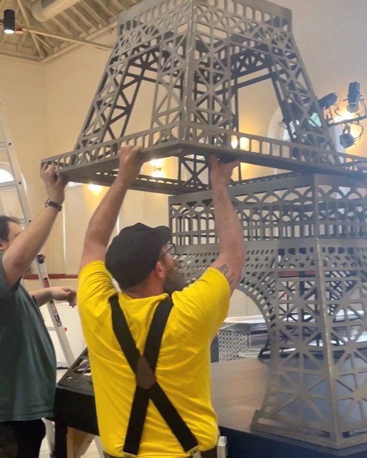 Eiffel Tower installation at Washington, DC&rsquo;s Eastern Market.