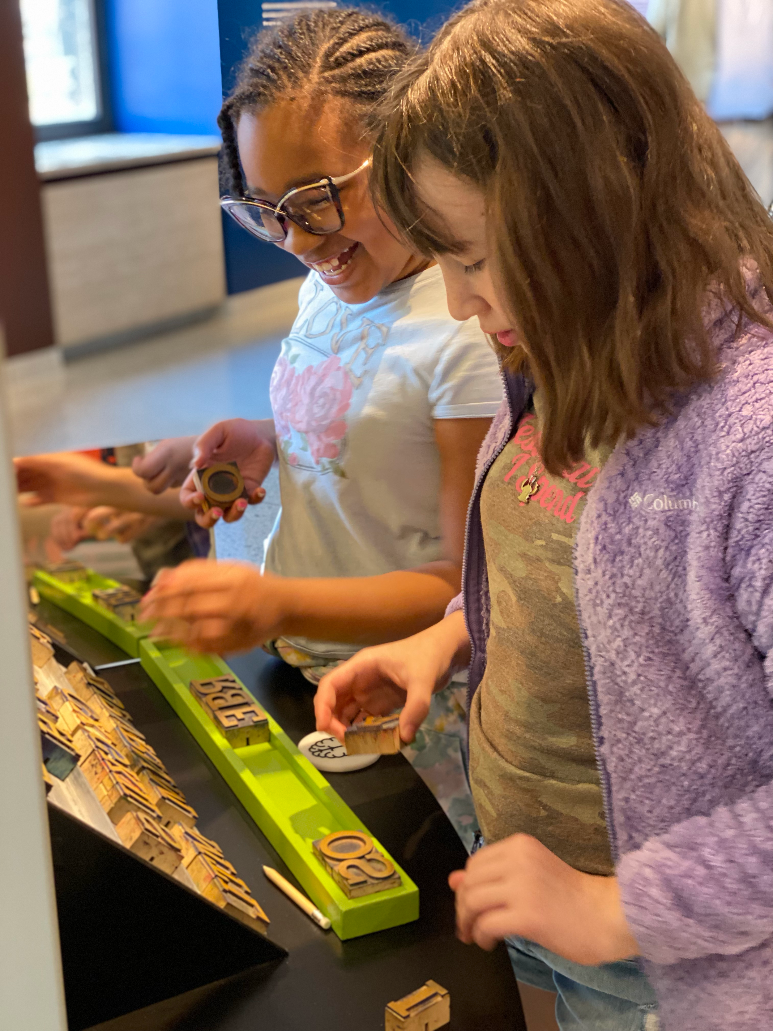 Interactive museum exhibit for children in grade school.
