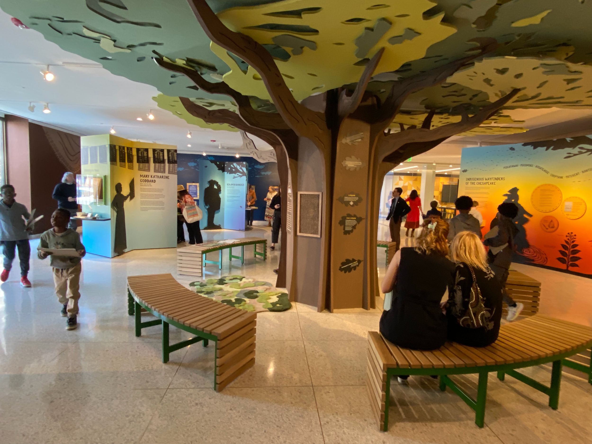 Interactive museum exhibit for children in grade school.