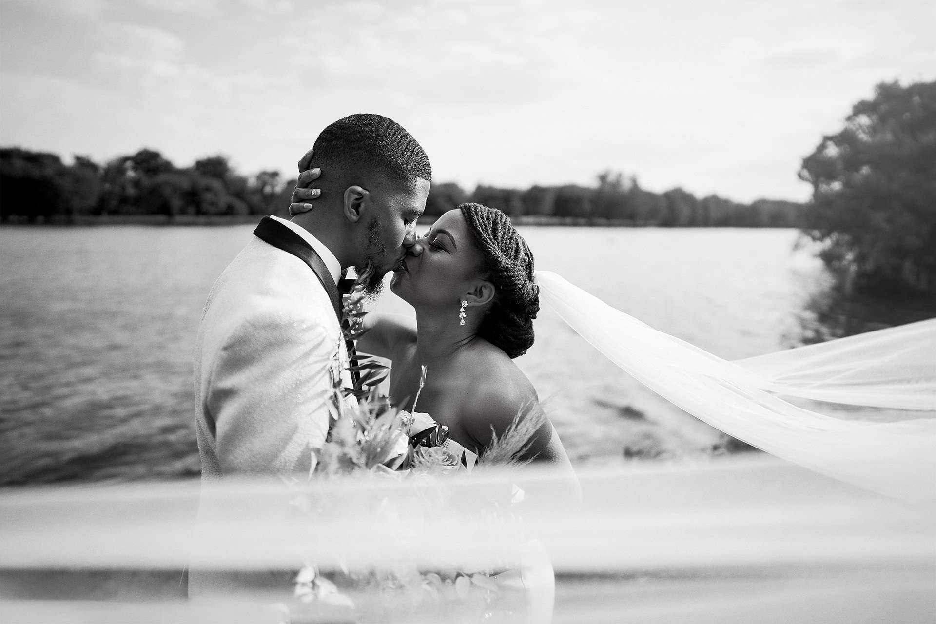 Camden County Boathouse Wedding Photos Bride And Groom Portrait