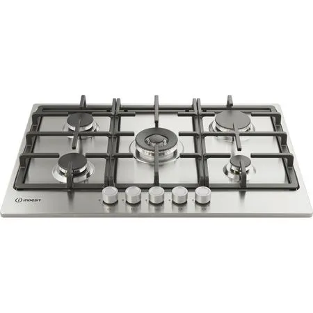 Indesit THP 751 W/IX/I 1 75cm 5 Burner Gas Hob