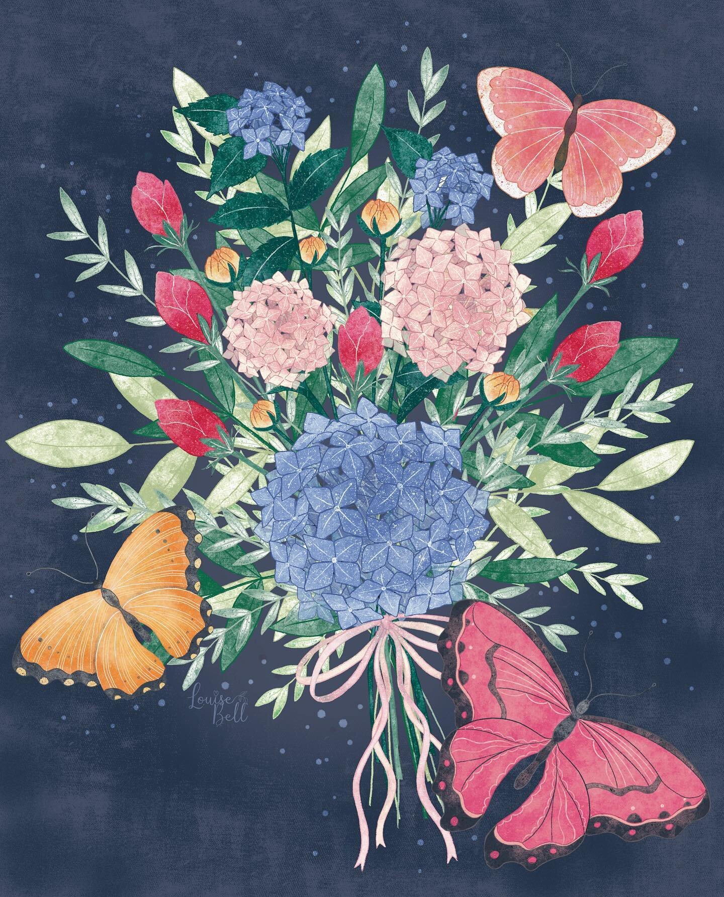 The bouquet! For the last week of #monthofmayb 

I didn't get a chance to relook at this piece as this week has been so crazy. A ton of client work, my daughter taking her GCSEs, her fainting the other afternoon and other life stuff. Anyway I changed