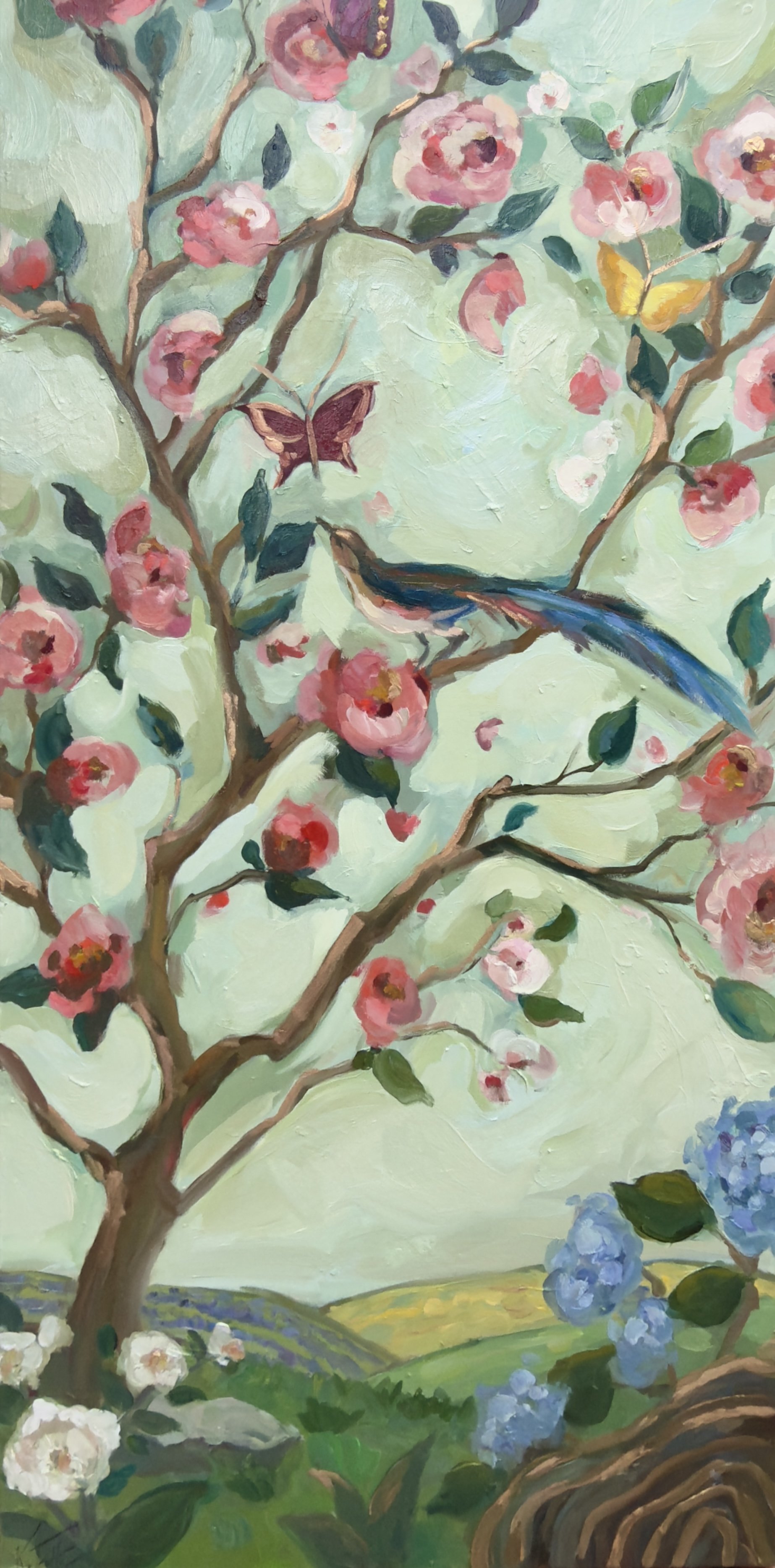 "Lavender Fields Chinoiserie 1 & 2" sold separately or together