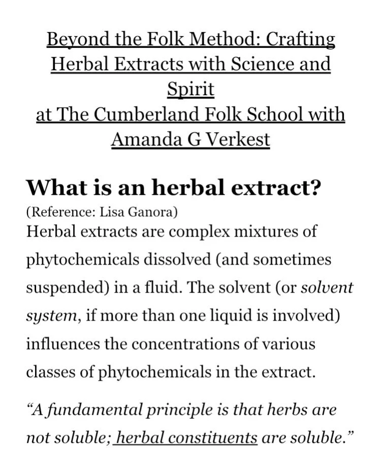 Beyond the Folk Method: Making Herbal Extracts with Science and Spirit