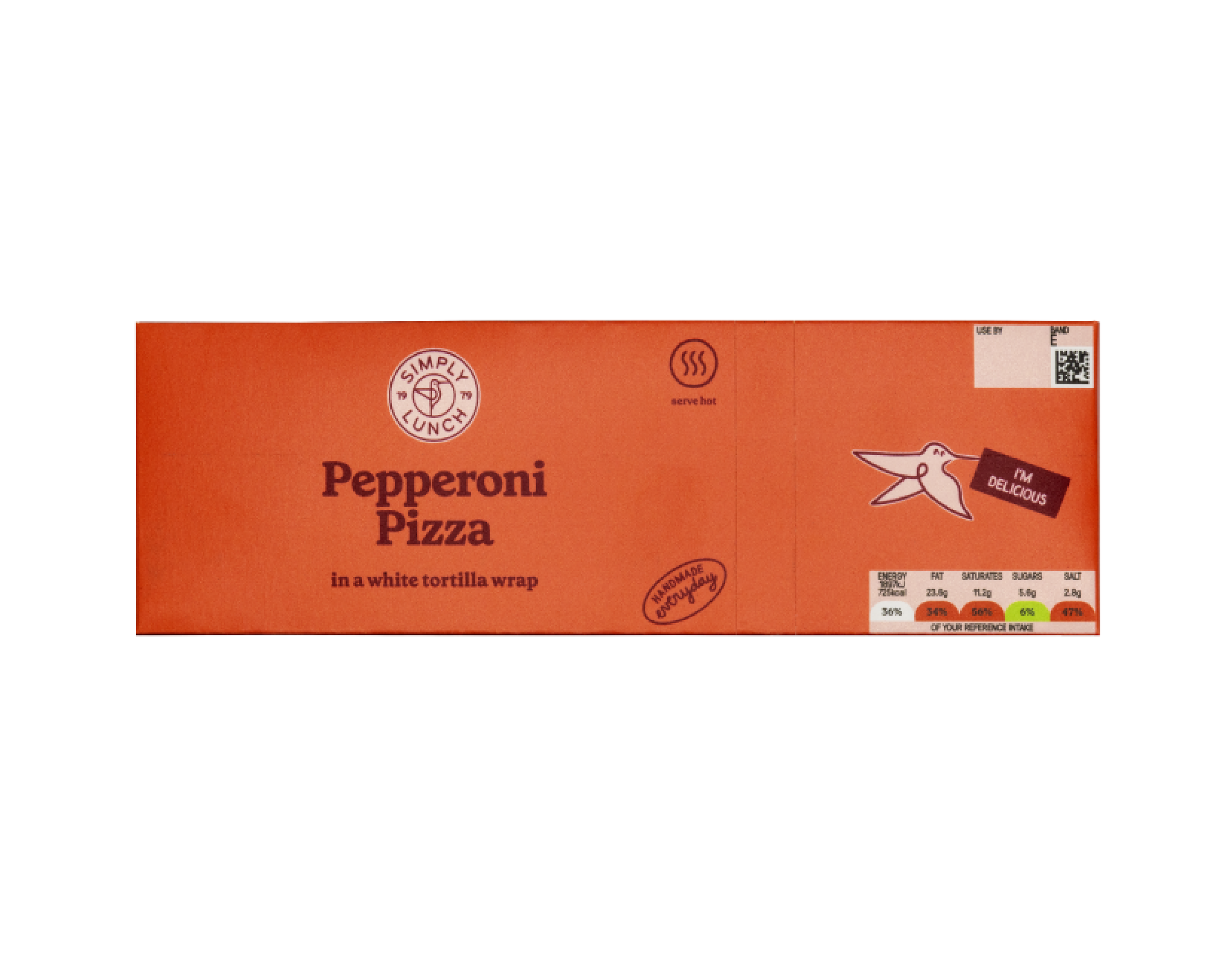 Pepperoni Pizza Hot Wrap