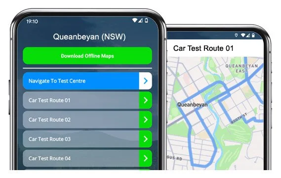 more queanbeyan test routes