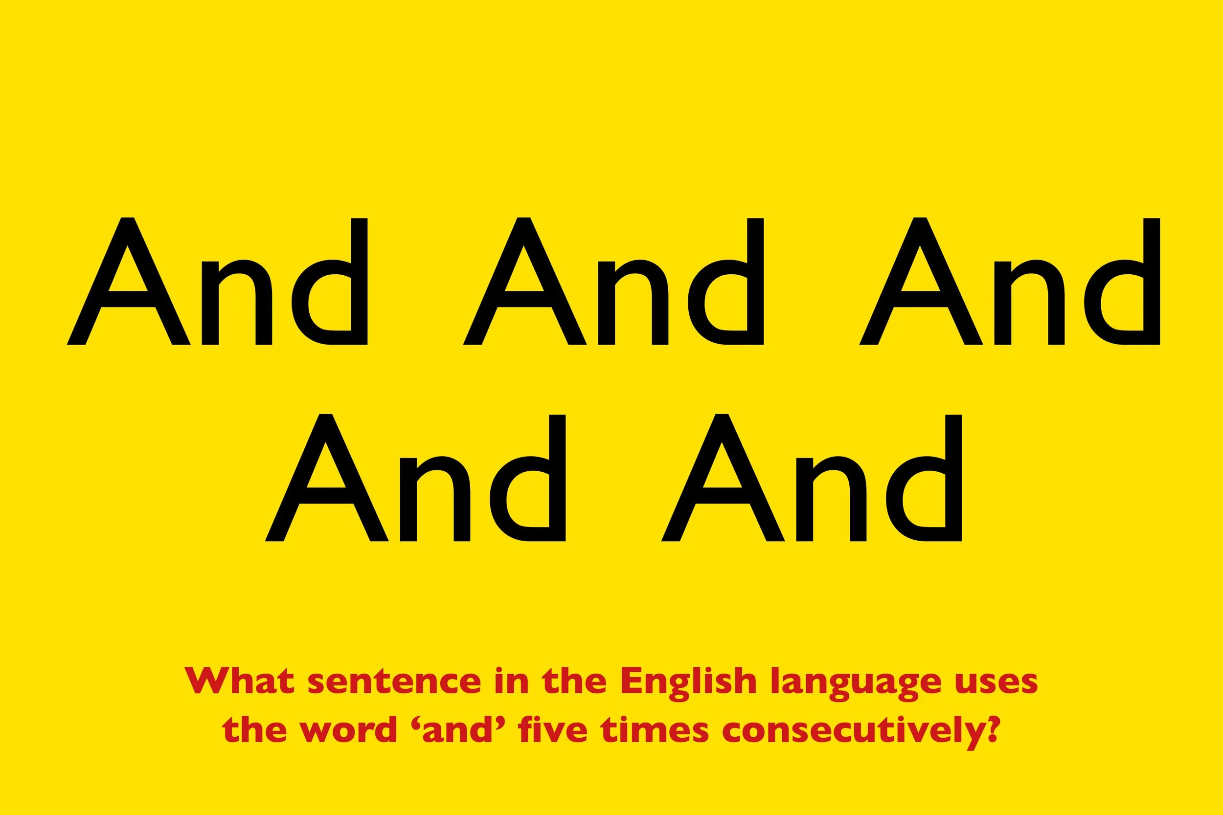 Here’s a little typographic quiz for you