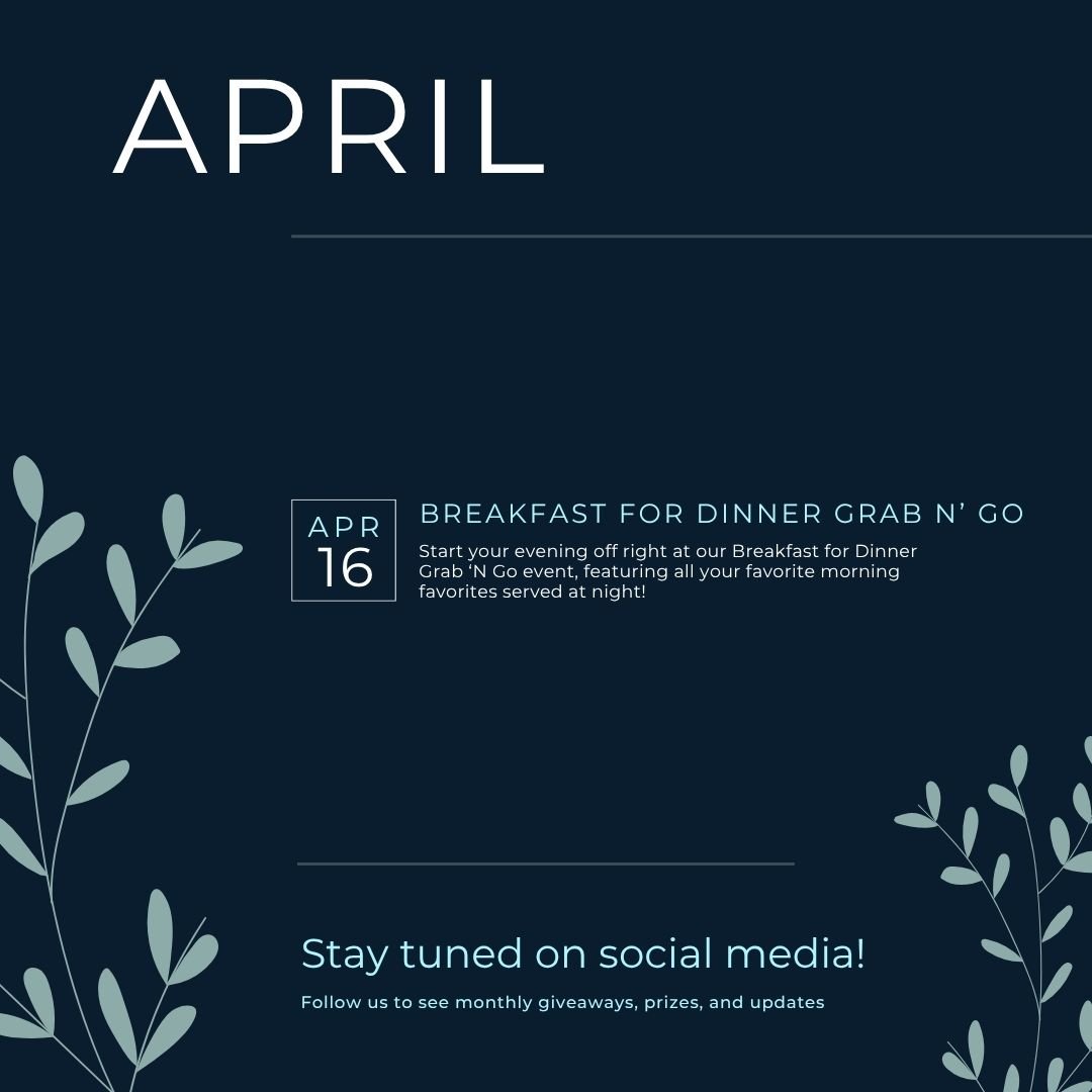 Check out our April events!