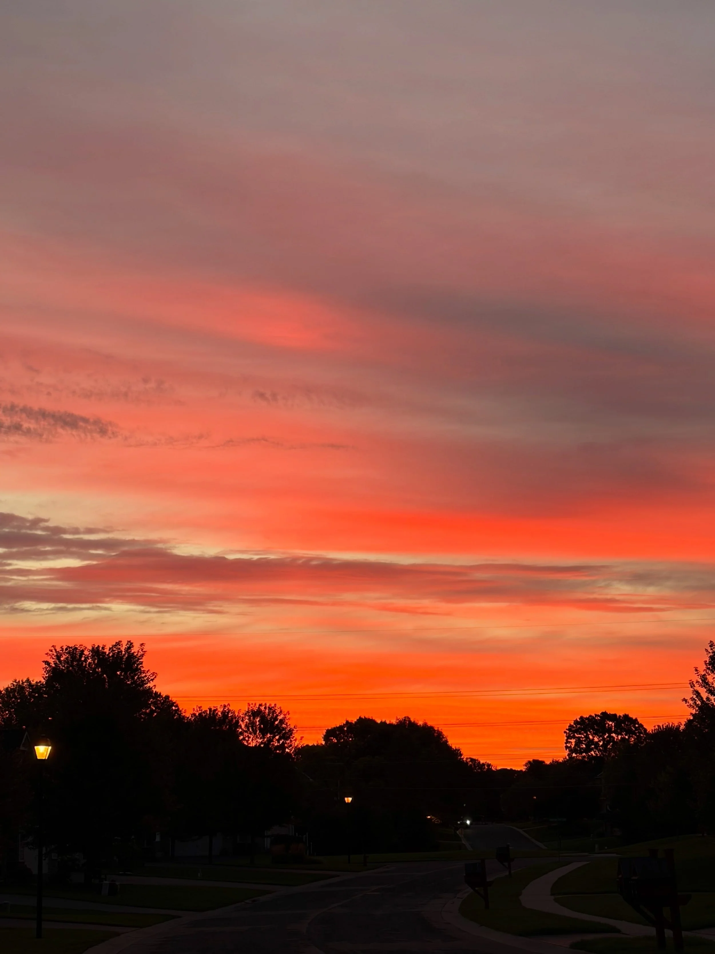 This morning&rsquo;s sunrise felt like a reminder to slow down and notice the peaceful moments right in front of us.

No matter what yesterday held, each morning gives us another chance to begin again&mdash;and to choose how we want to show up.

I&rs