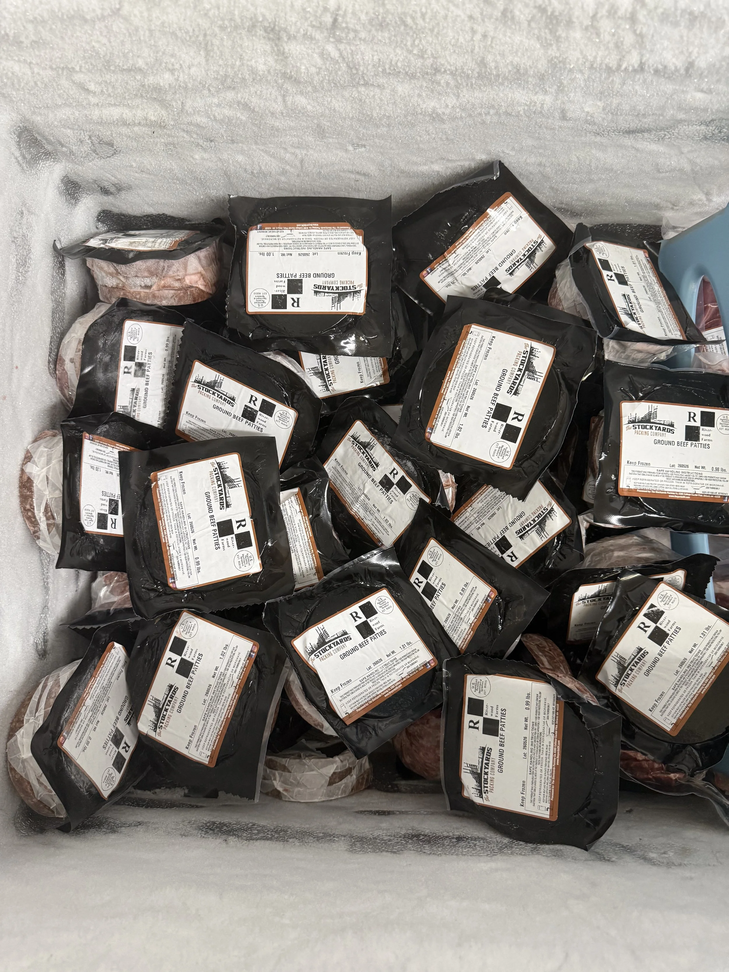 25 lb Grass-Fed, Grain-Finished Black Angus Ground Beef