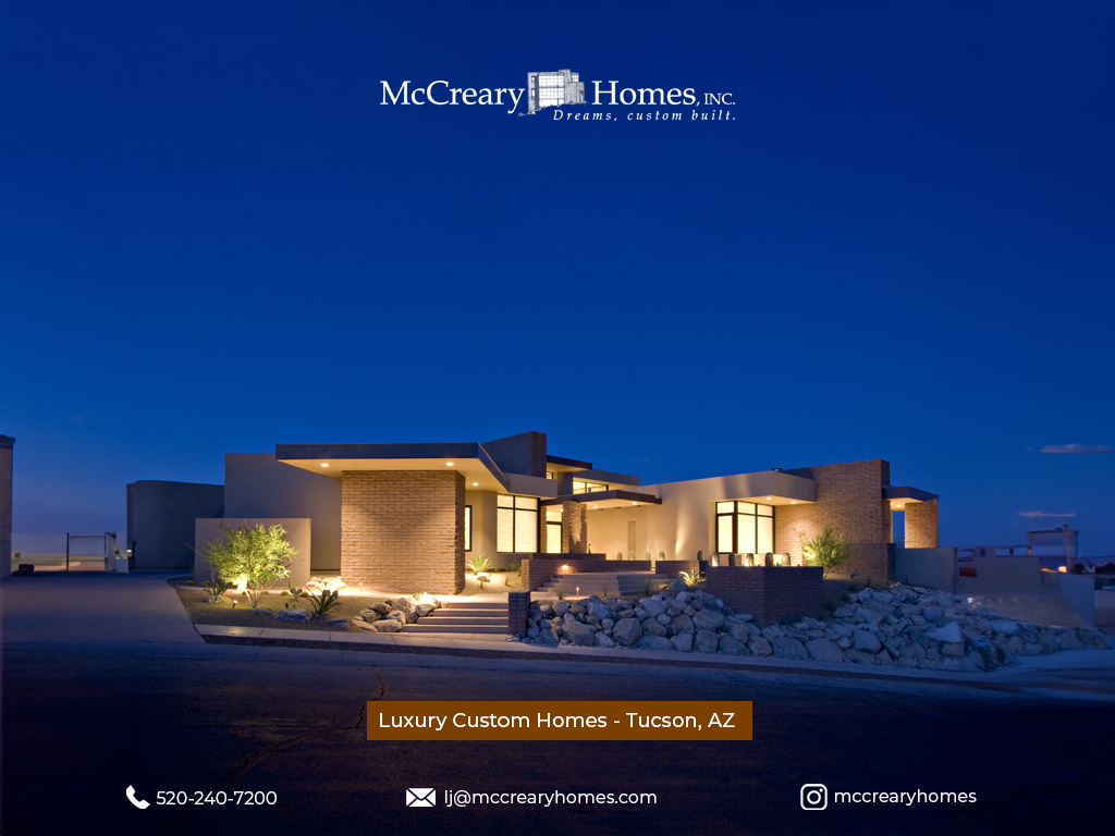 McCreary Homes Custom Luxury Home Builder. Tucson, AZ