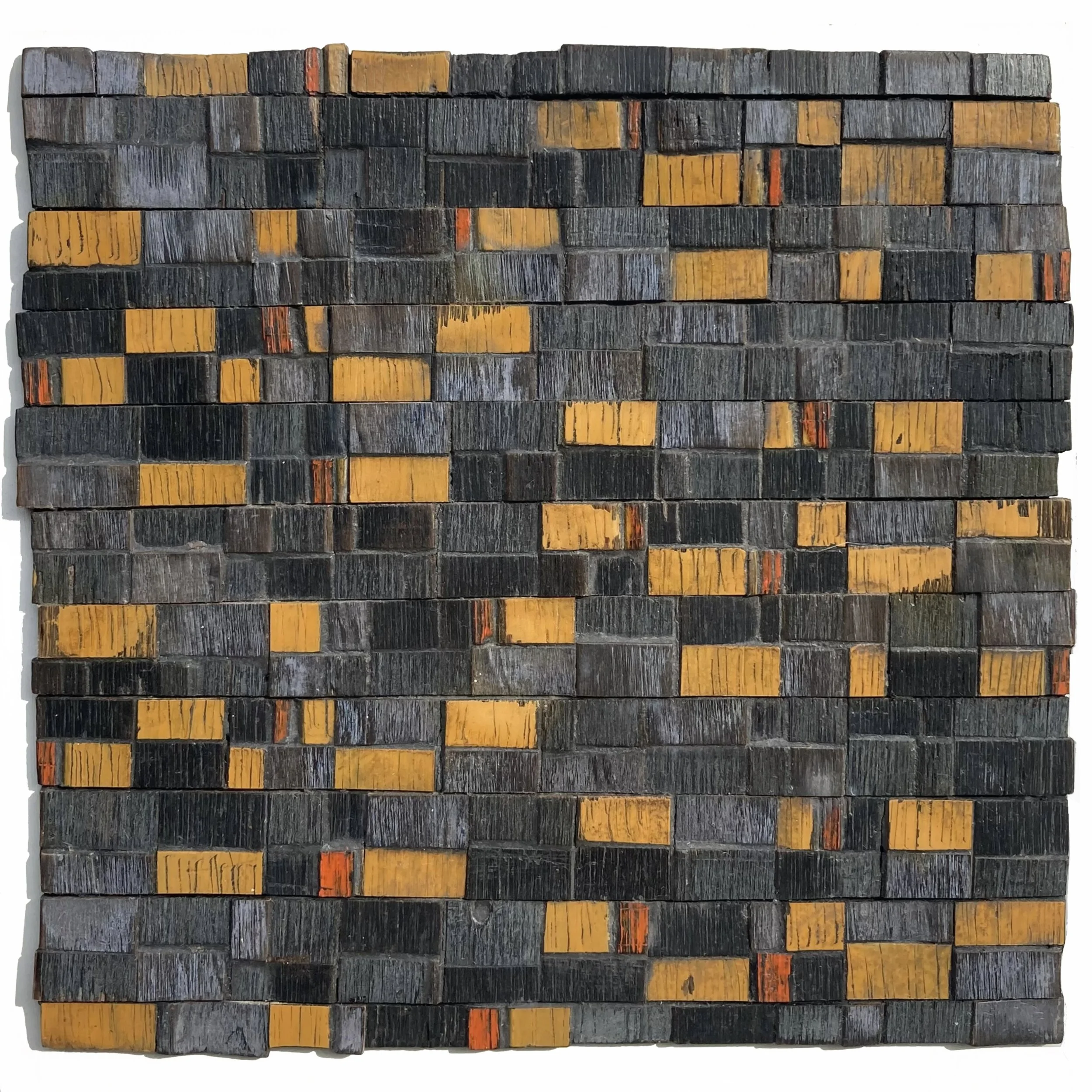 Moquette, plywood and enamel paint 27cmx27cm. sold