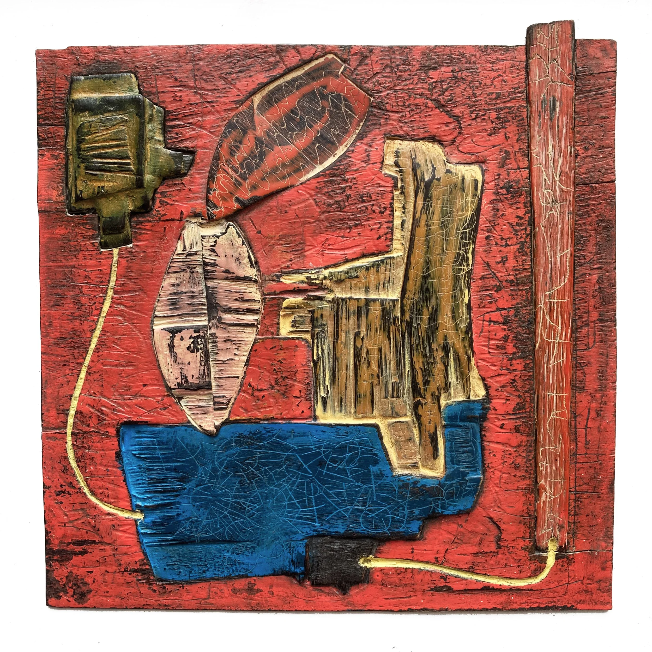 Reveillon, Plywood and enamel paint
25cmx25cm. Sold