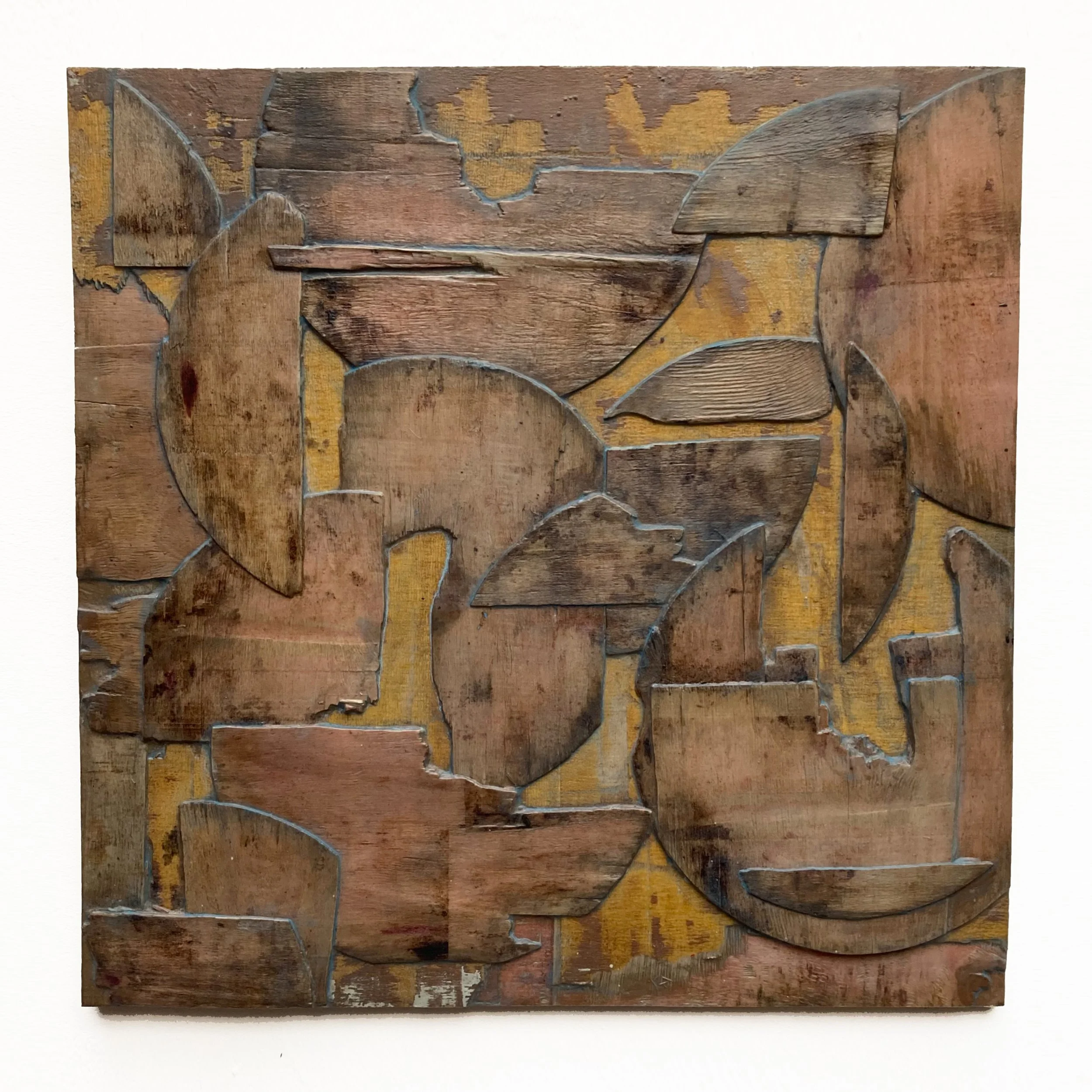 Slip Slide, Plywood and enamel paint
60cmx60cm