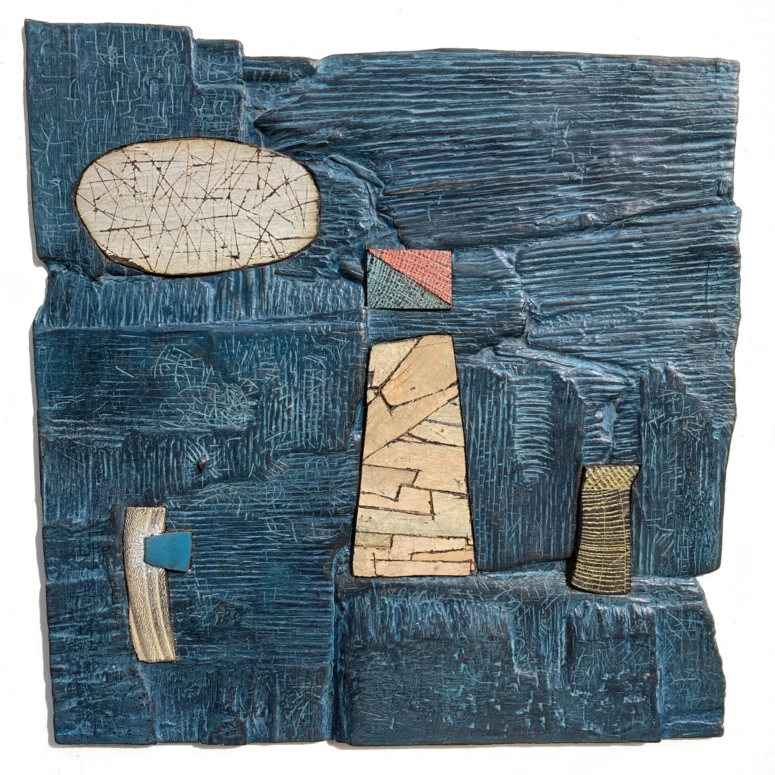 Check Point, Plywood and enamel paint
25cmx25cm Sold