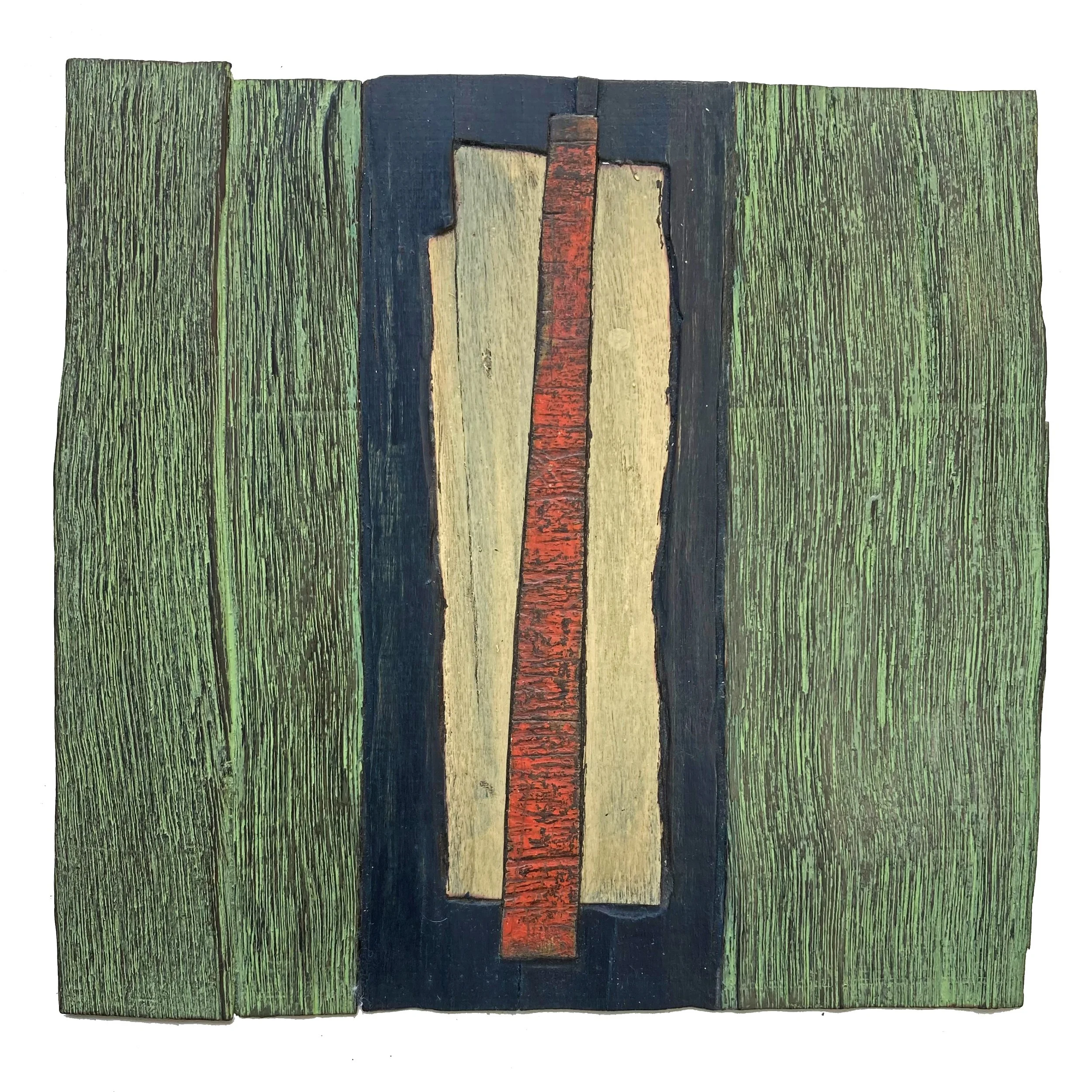 Listel, Plywood and enamel paint
25cmx25cm Sold