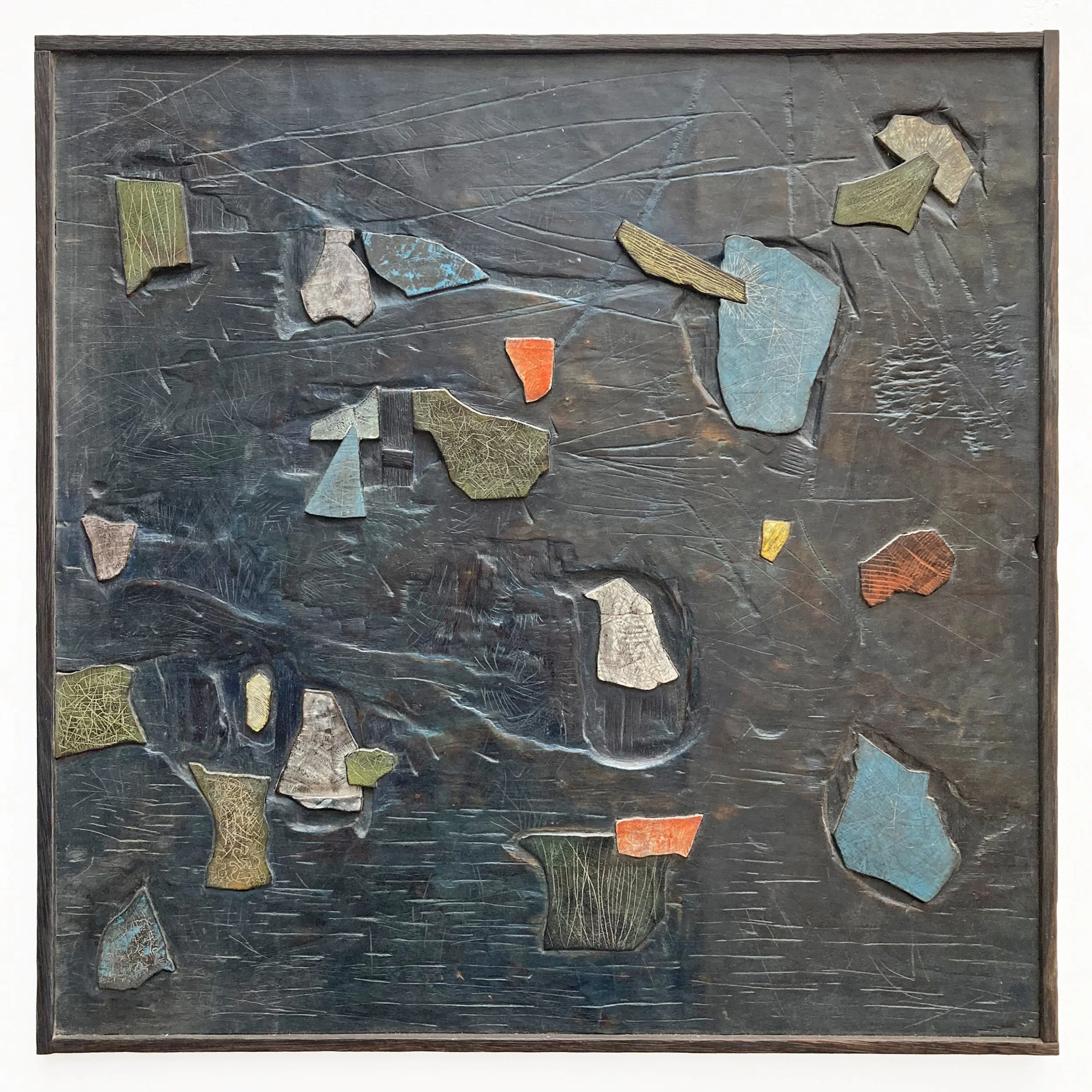 Night Walk,
Wood and enamel paint
61cmx61cm Sold