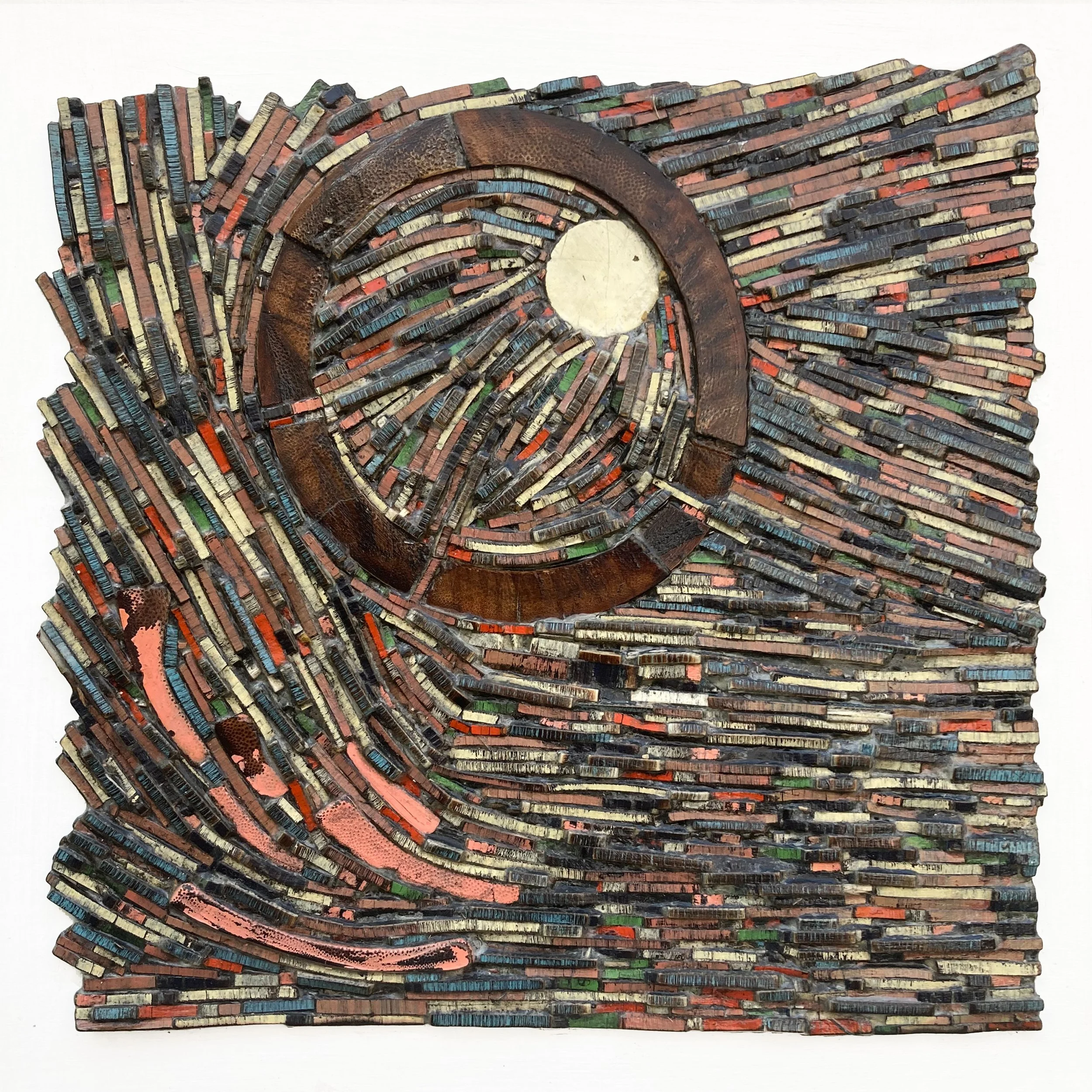 Tube, Plywood and enamel paint
25cmx25cm