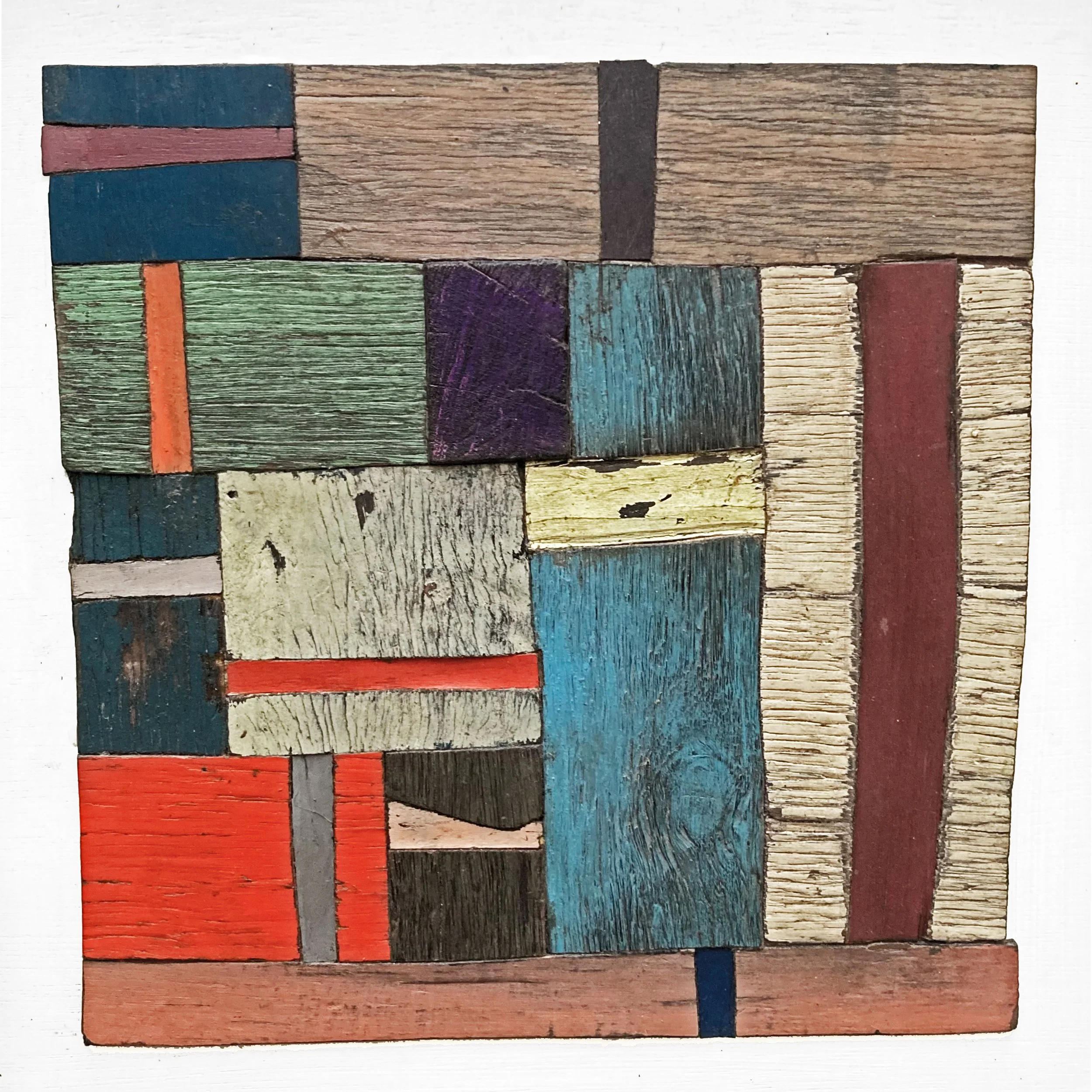 Salt Stack,Plywood and enamel paint
25cmx25cm