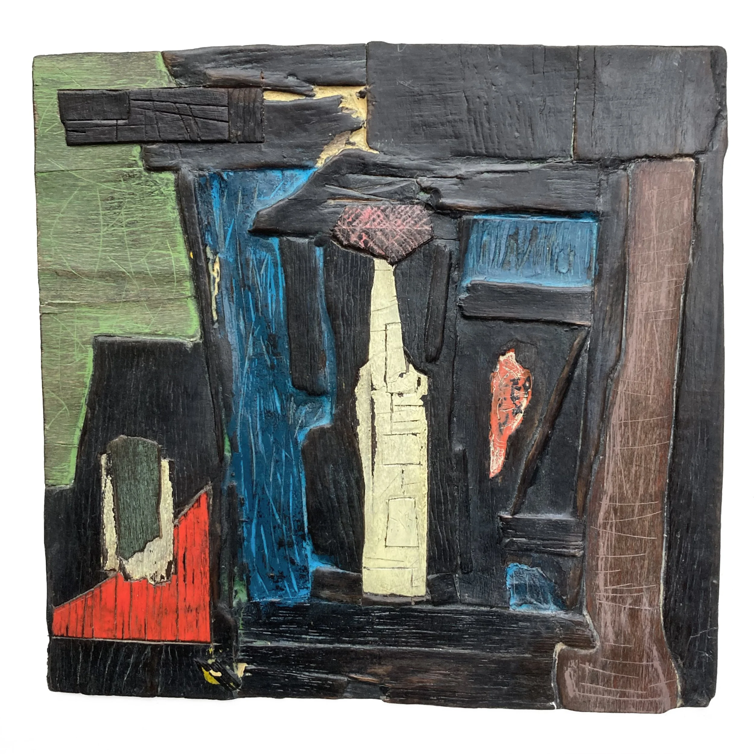 Vestibule, Plywood and enamel paint
25cmx25cm Sold