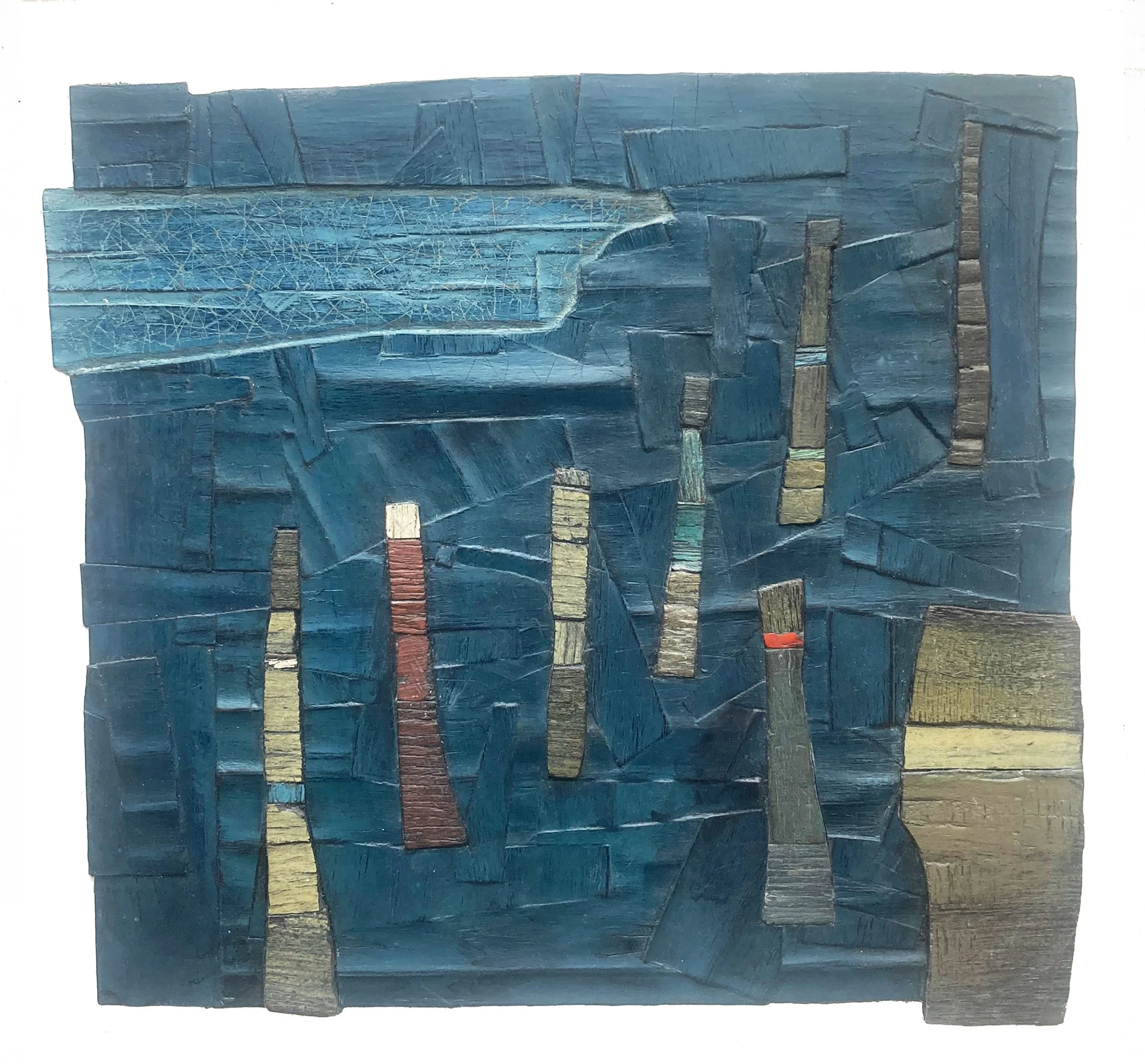 Egress, Plywood and enamel paint
25cmx25cm