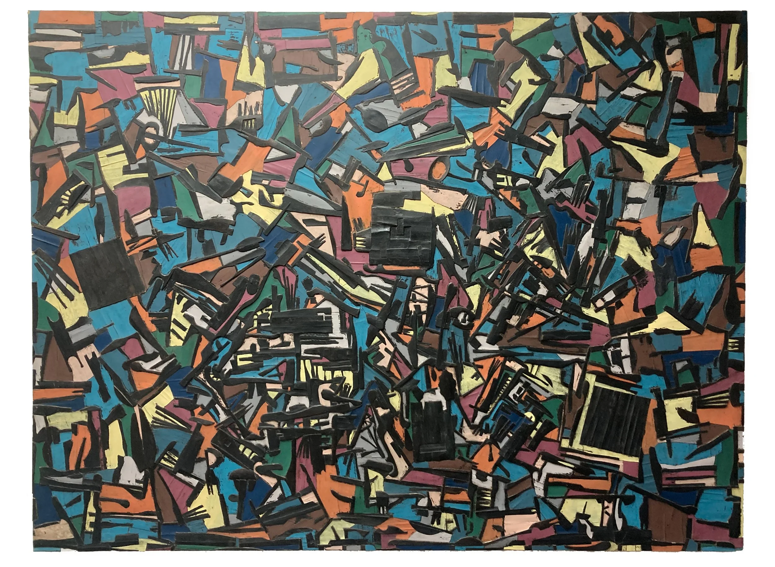 Helta Skelta, plywood and enamel paint 120cmx90cm