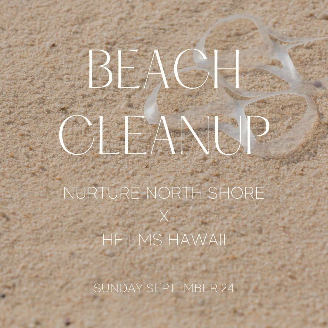 It's that time of the month...

Our 3rd beach cleanup is just around the corner! Join us this Saturday at Haleiwa Beach Park from 8-10 AM to collect trash. So far our beach cleanups have removed over 100 lbs of trash from North Shore beaches!

This c