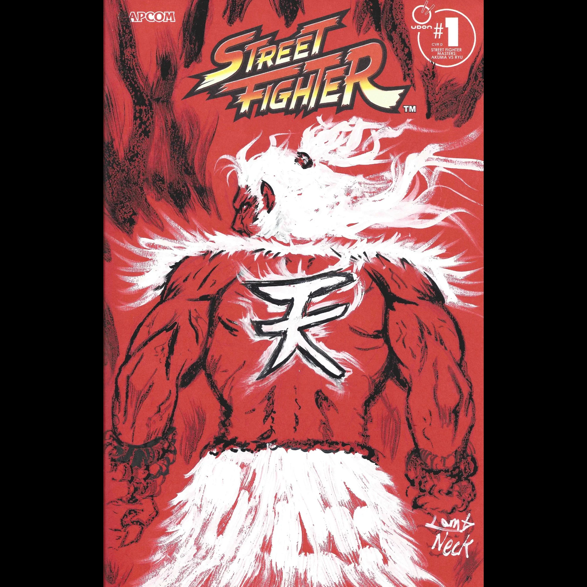 Street Fighter #1 Akuma Sketch Cover