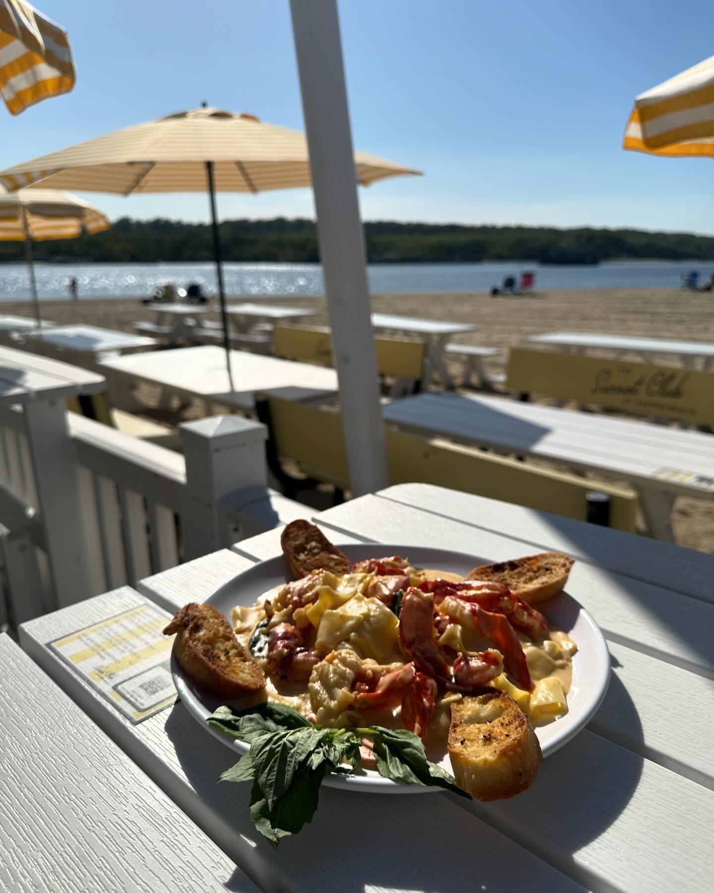 🌅 If it involves lobster, pasta and gorgeous views count us in.

🦞 If you feel the same way join us for Sunset and Sunset Papparedelle.  Fresh pasta with lobster in a brandy cream sauce&hellip;it&rsquo;s awesome. 

🏝️ Speaking of awesome&hellip;. 