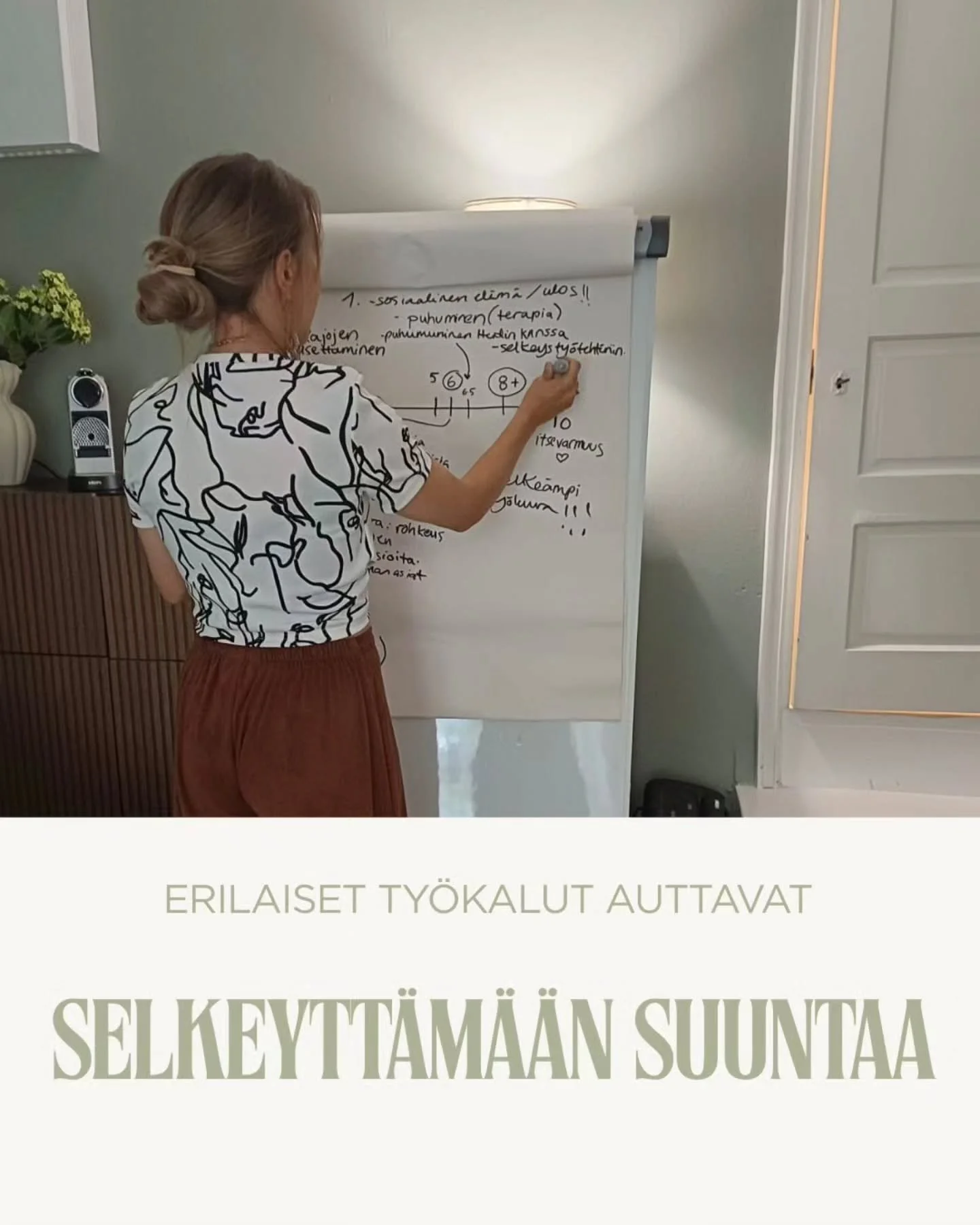 Ratkaisukeskeisess&auml; lyhyterapiassa fl&auml;ppitaulu on loistava ty&ouml;kalu! Se selkeytt&auml;&auml; asiakkaalle sek&auml; terapeutille tilannetta jonka pohjalta on helpompi rankentaa askelia eteenp&auml;in.

Mik&auml;li Ratkaisukeskeinen lyhyt