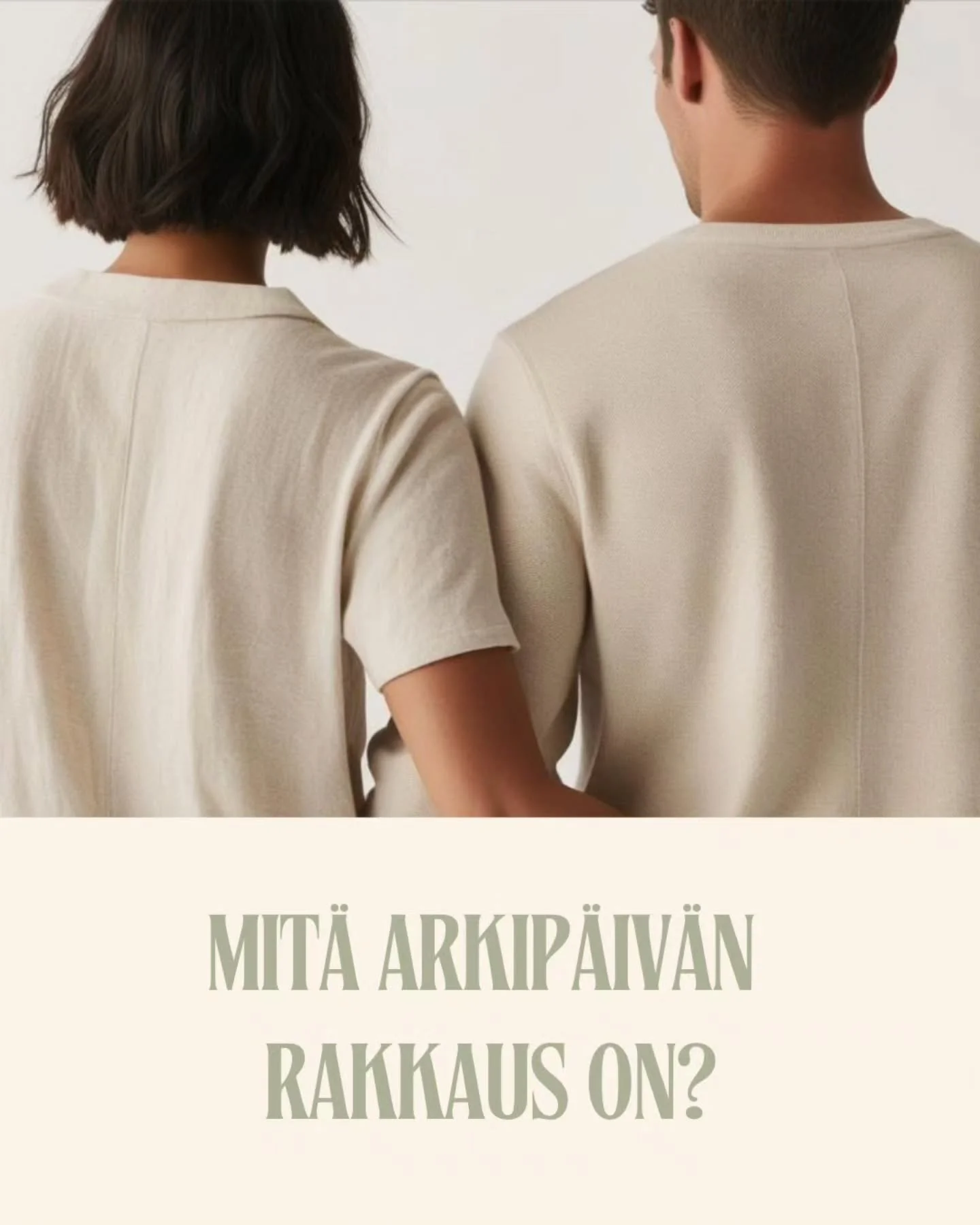 Arkip&auml;iv&auml;n rakkaus n&auml;ytt&auml;&auml; harvoin dramaattiselta &ndash; useammin se on hiljaisia tekoja, jotka kertovat: &ldquo;olen t&auml;ss&auml;&rdquo;. Pariterapeuttina ajattelen, ett&auml; rakastaminen tarkoittaa eri aikoina eri asio