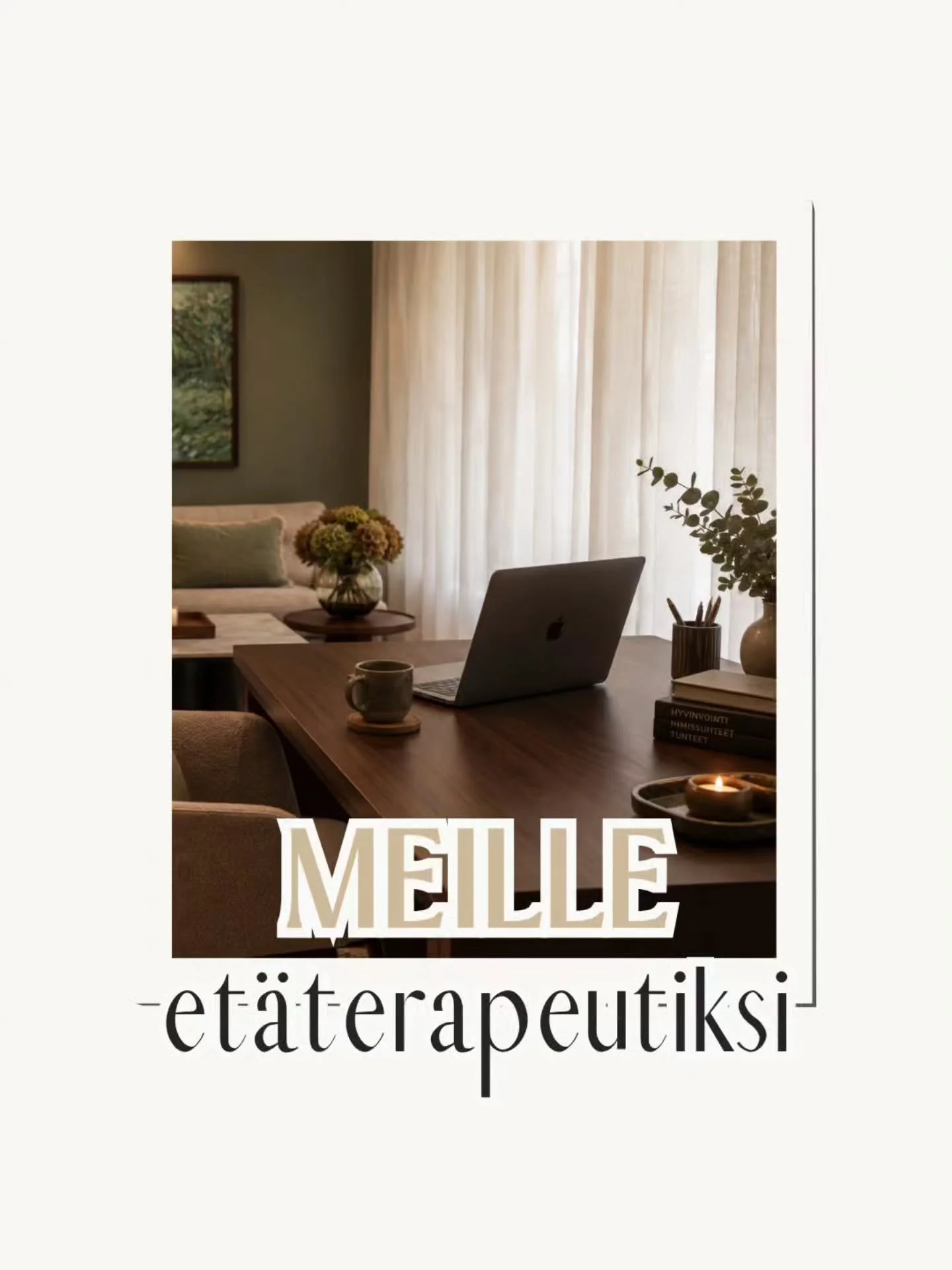 Etsimme joukkoomme et&auml;n&auml; toimivia ammattilaisia ✨

Haluaisitko tehd&auml; terapeuttista ty&ouml;t&auml; yritt&auml;j&auml;n&auml;, mutta et halua k&auml;ytt&auml;&auml; aikaasi nettisivujen rakentamiseen, markkinointiin ja ajanvarausj&auml