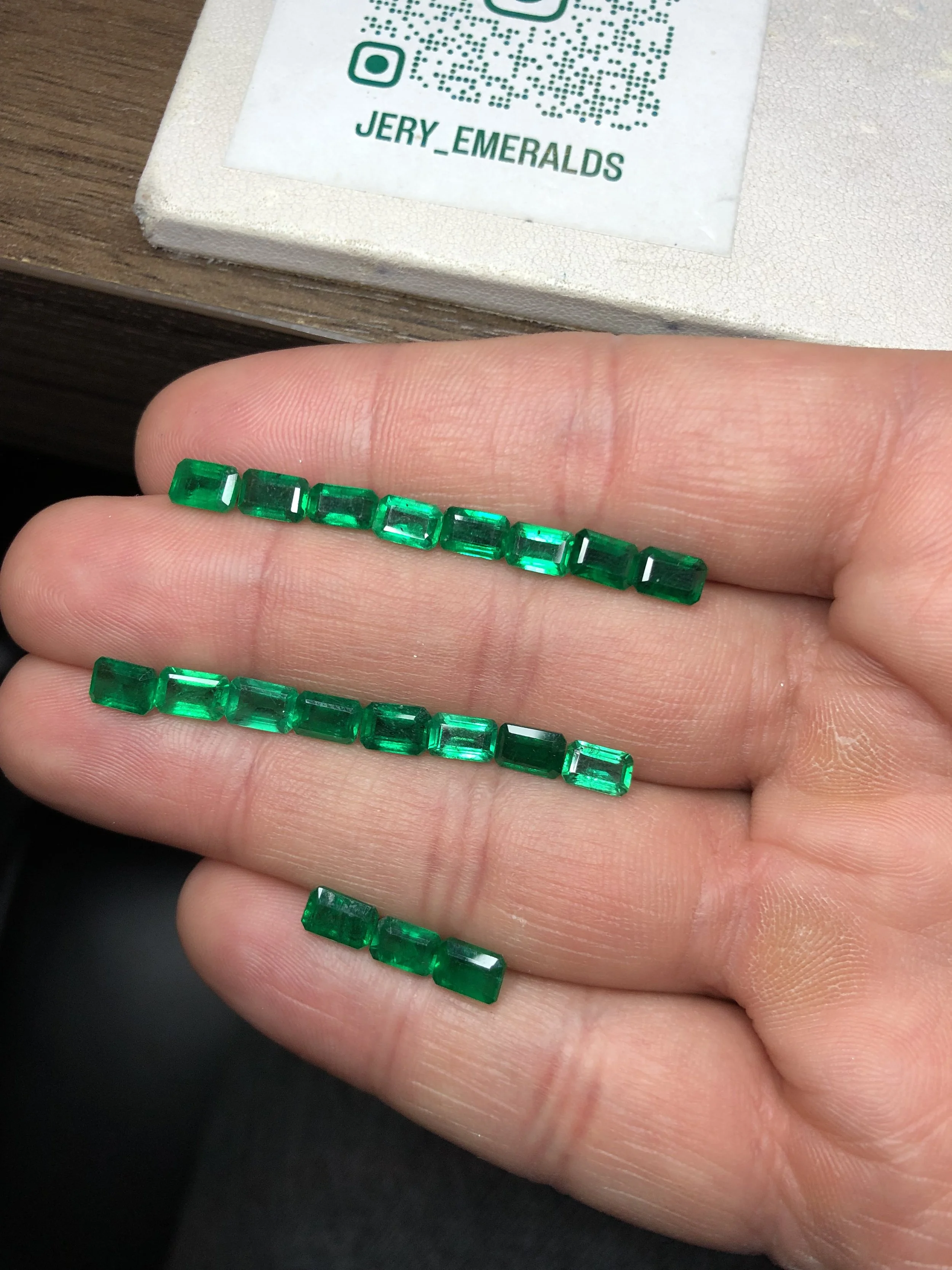 Natural Emerald Elongated Stones