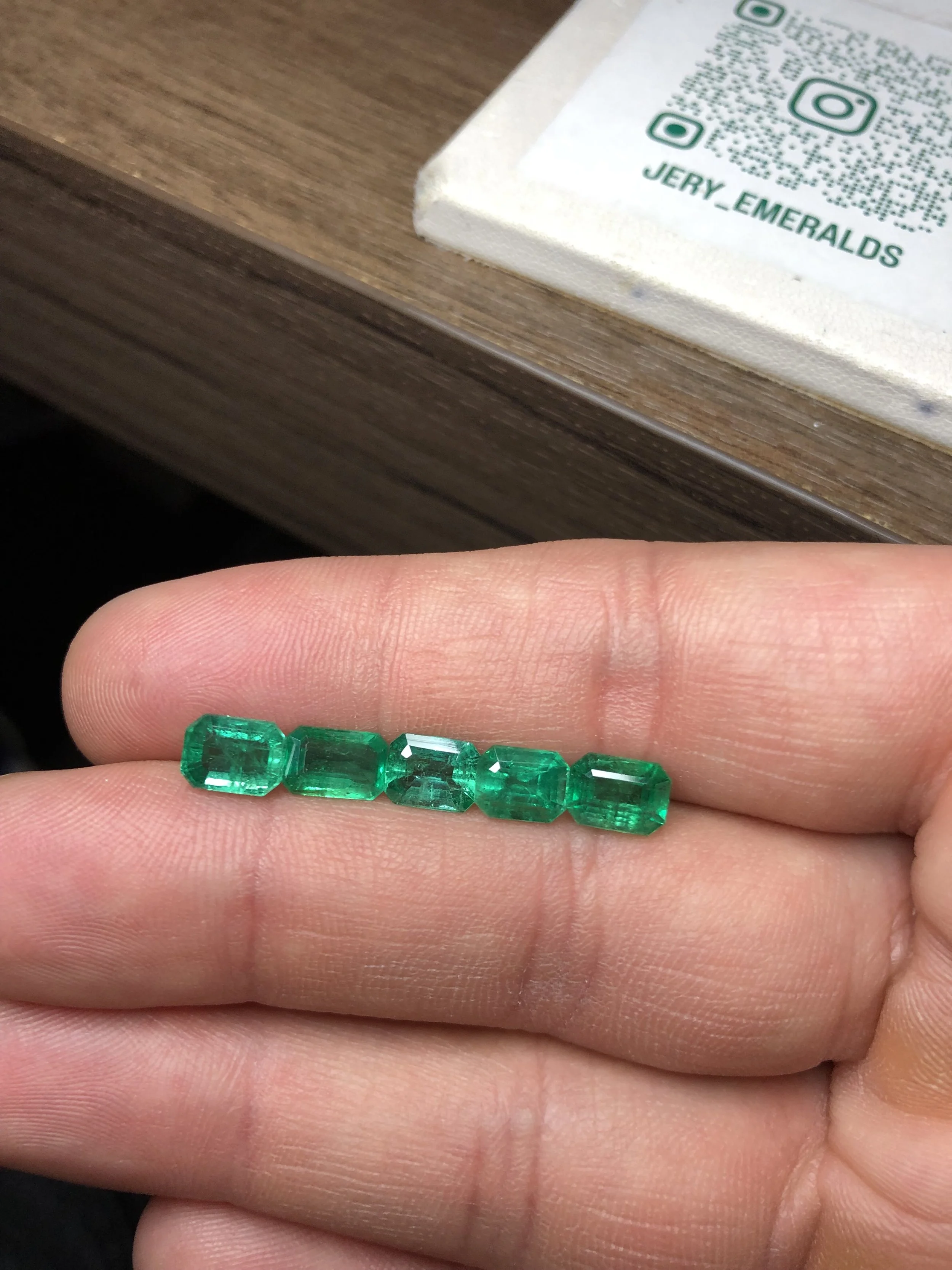 Natural Colombian Emeralds (5 stones)