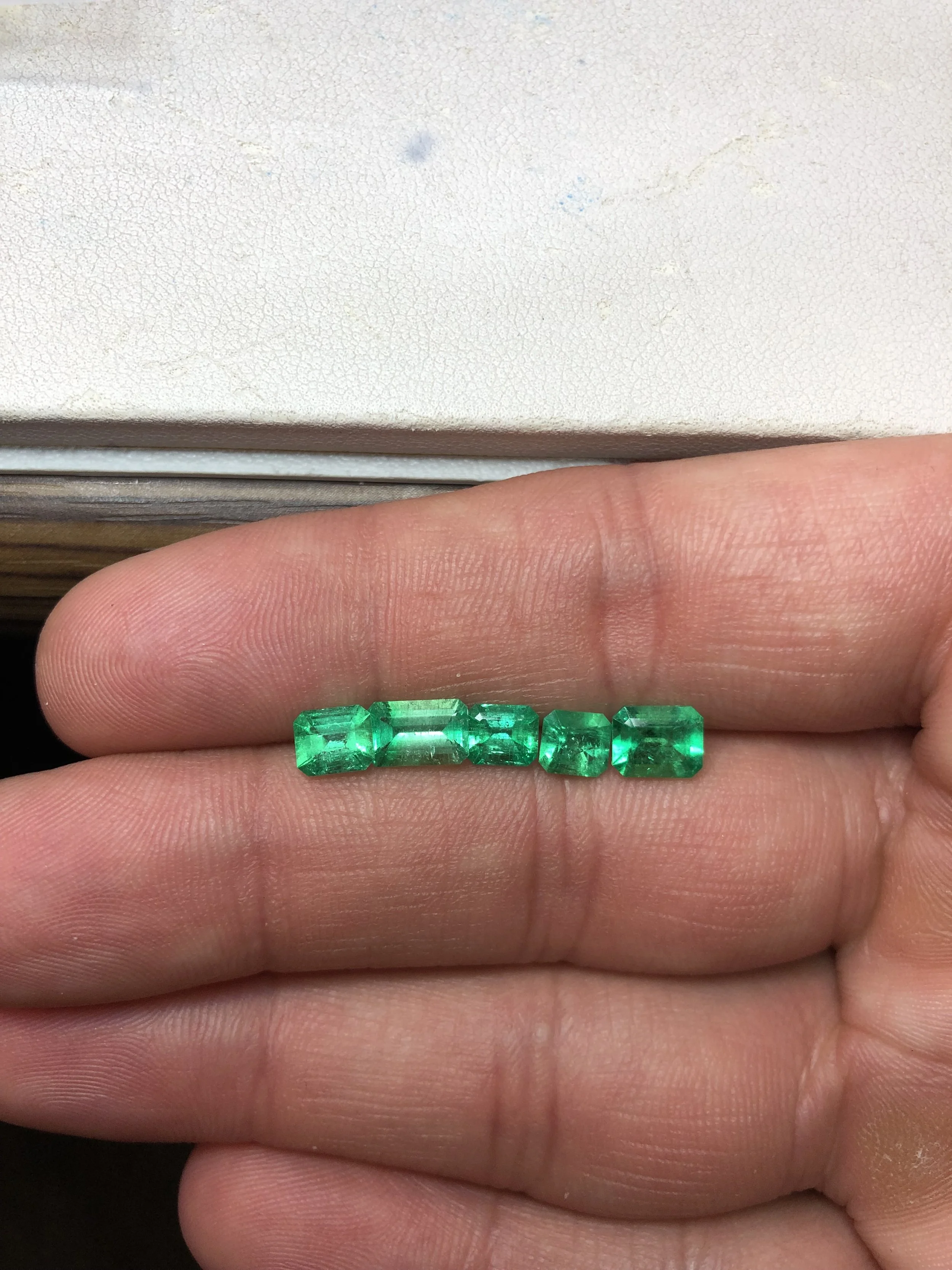 Natural Colombian Emeralds (5 stones)