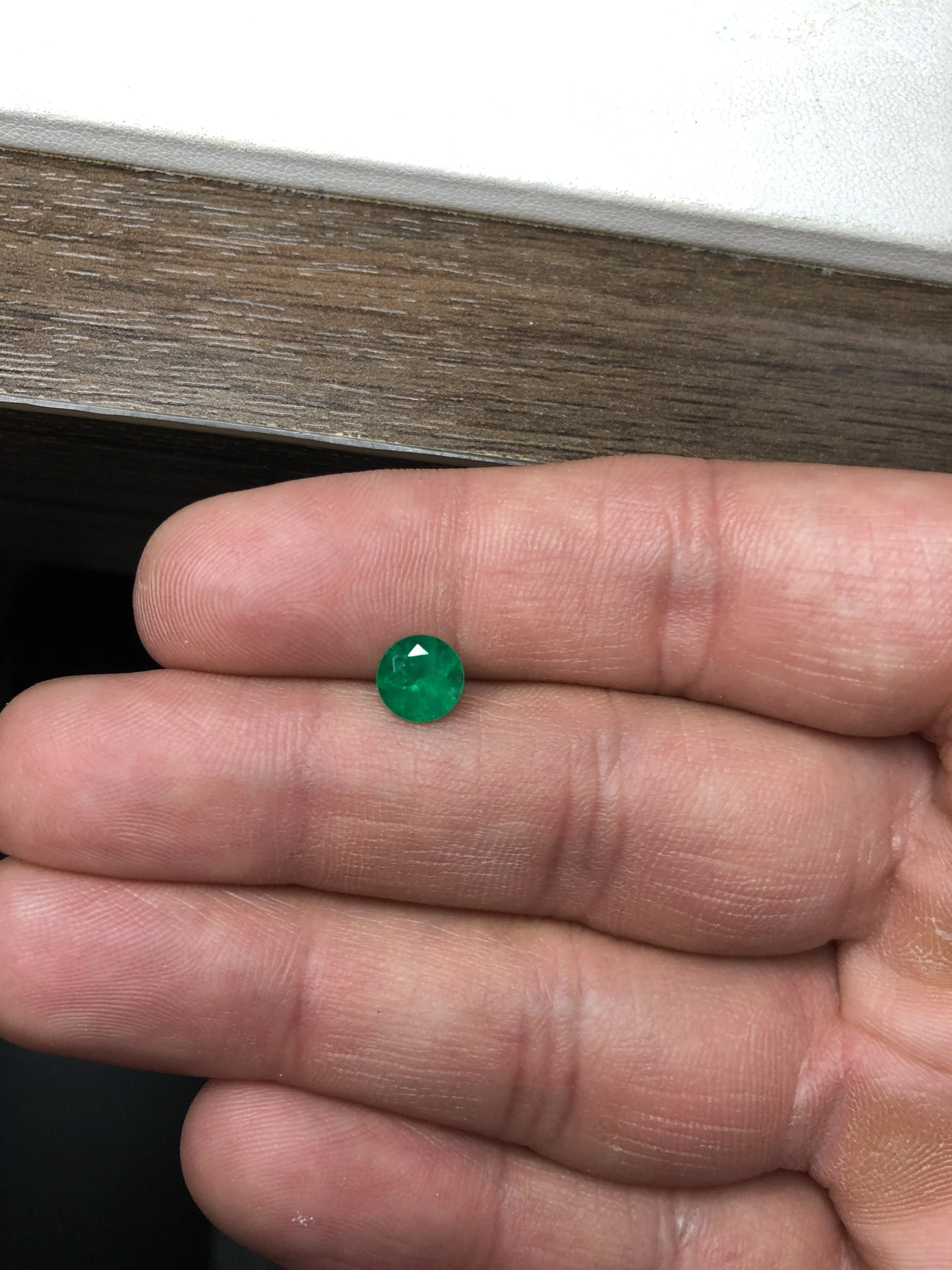 Natural Colombian Emerald Round