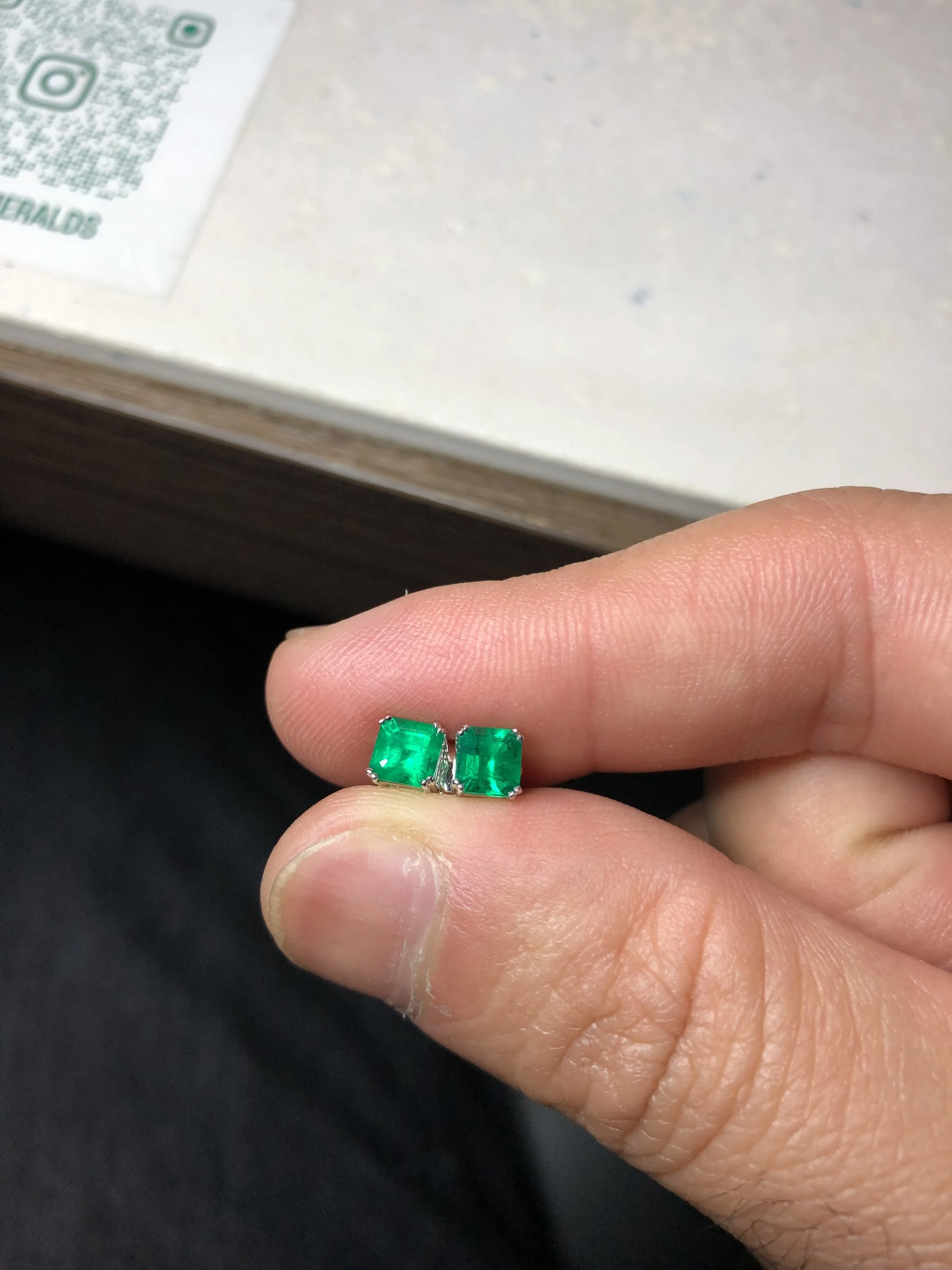 Emerald Earring Studs